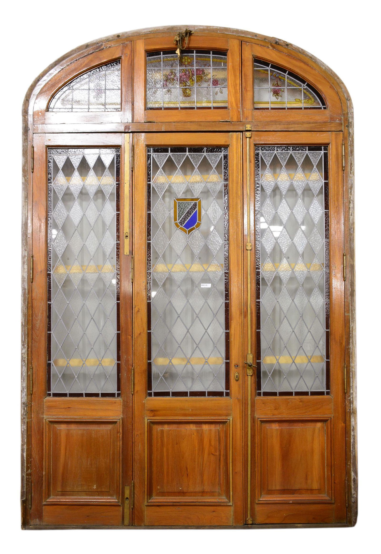Very Large Arch Top Vitraux / Stained Glass Door (1 of 5)