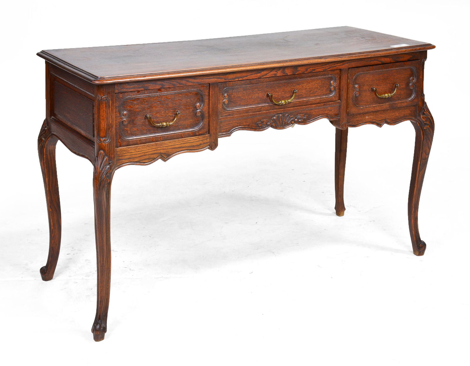 Country French 3 Drawer Hall Console (1 of 3)