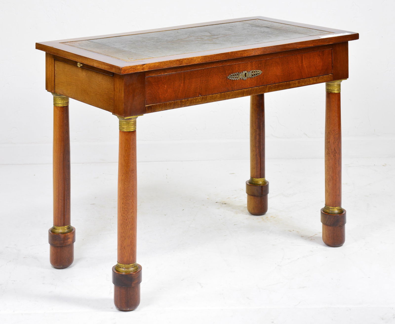 Empire Style Green Leather Top Desk (1 of 3)