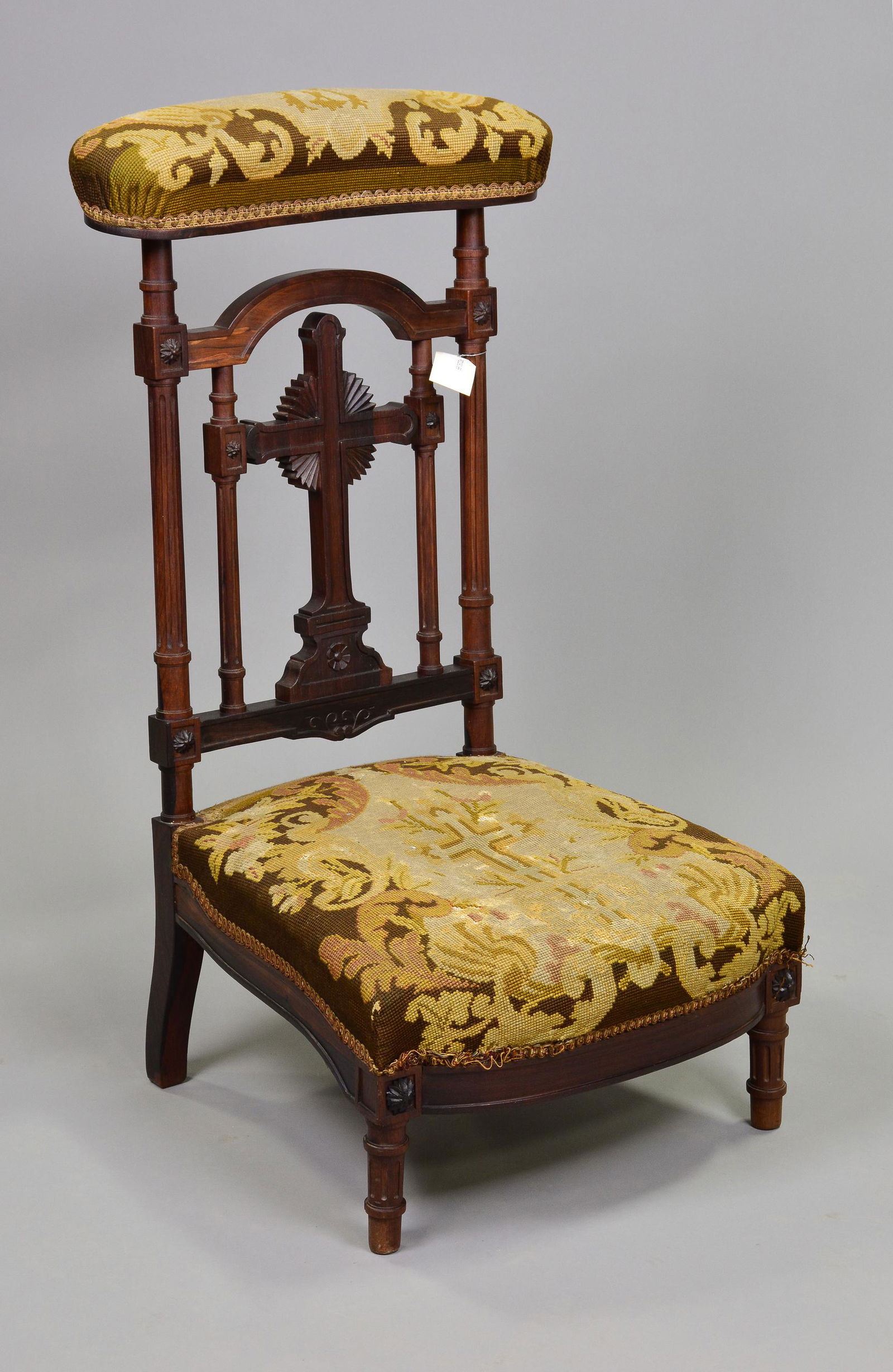 Napoleon III Style Carved Prie Dieu / Kneeler #1 (1 of 4)