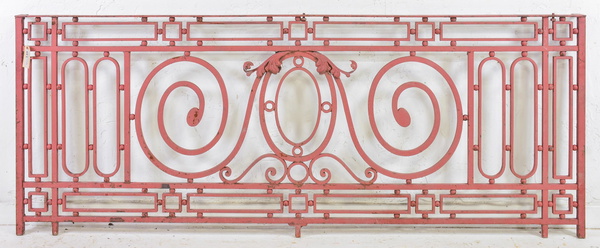 Large Red Iron Gate / Railing