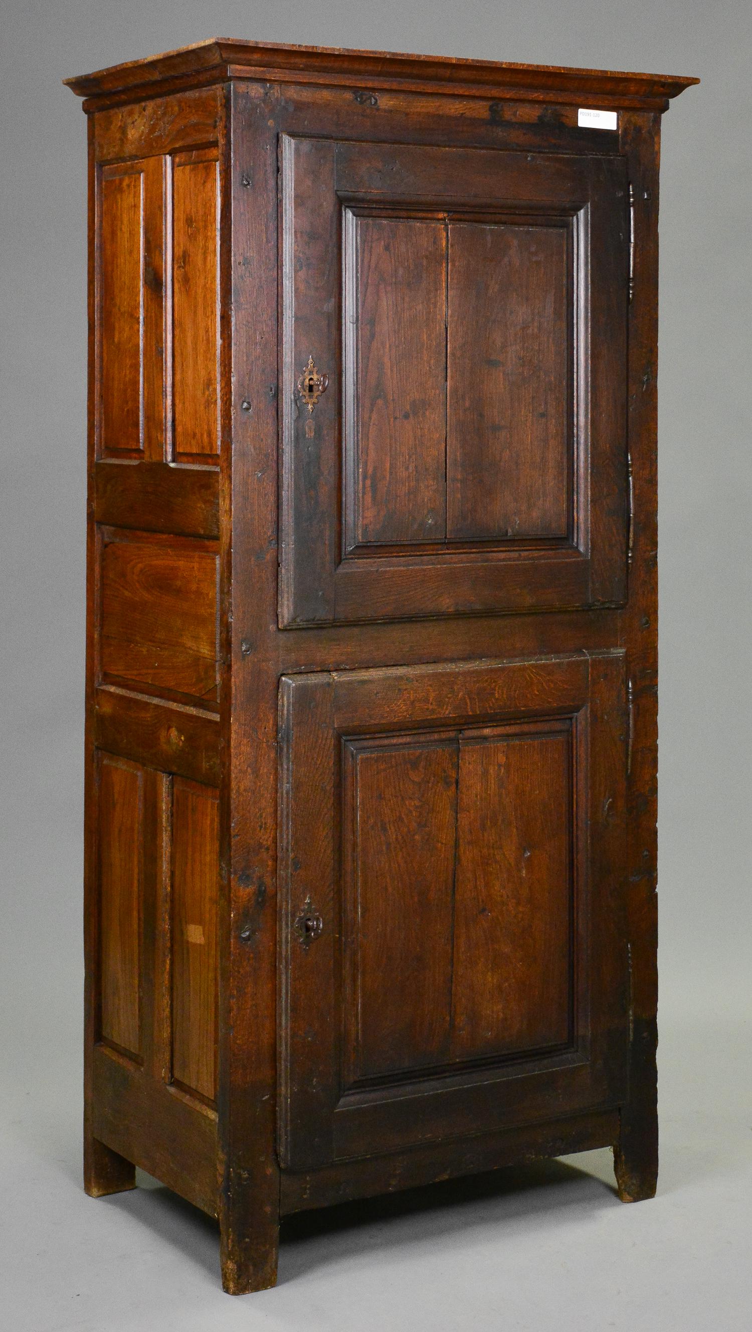 French 2 Door Oak Cupboard / Hall Robe (1 of 2)