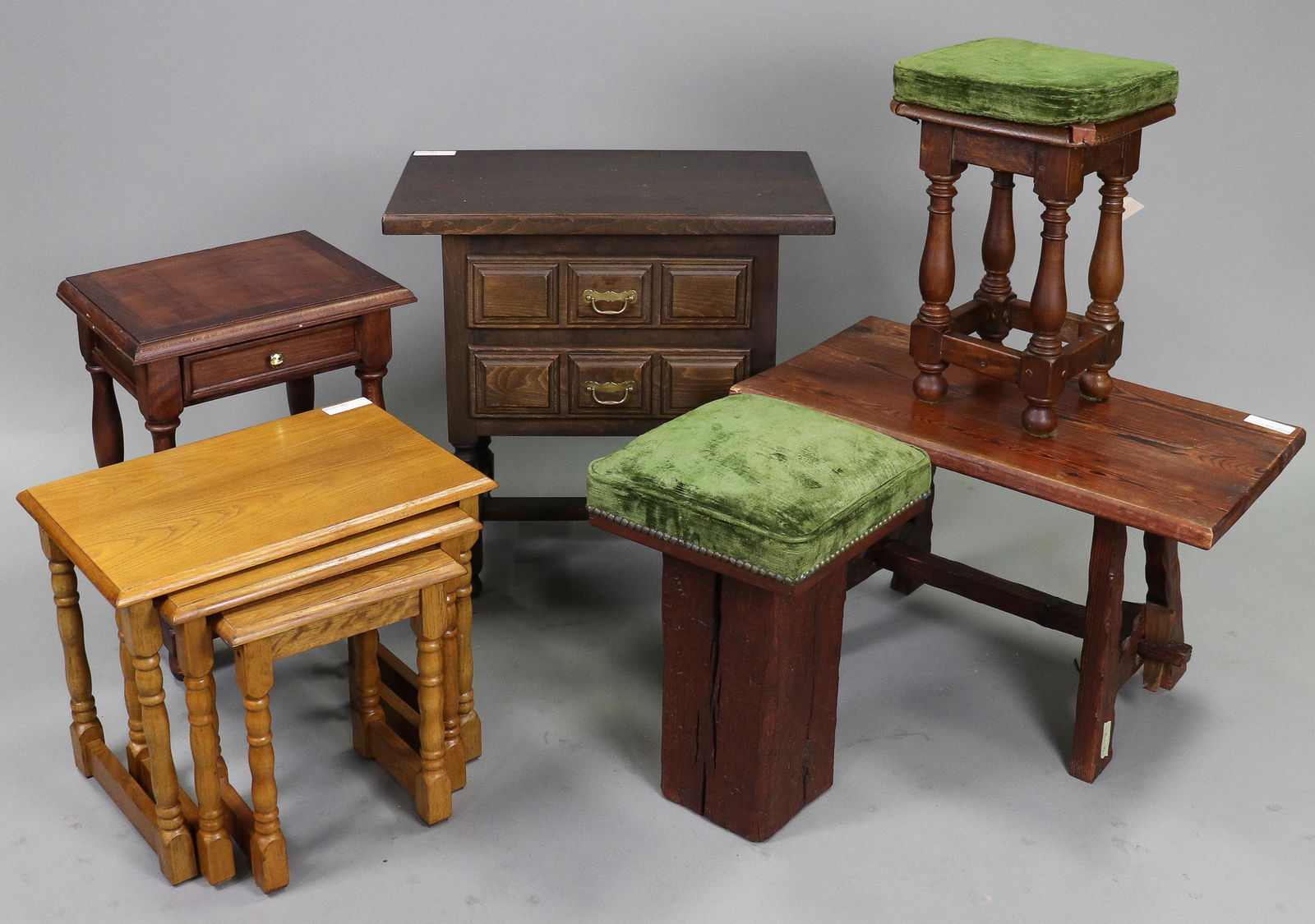 6pcs Assorted French Furniture - Tables, Stools (1 of 5)