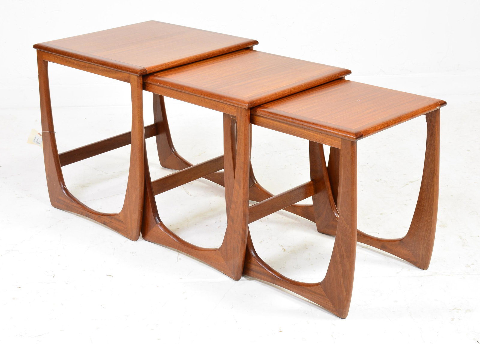Mid Century Modern Astro Nest By G-Plan #1: This Danish Modern Style Teak nest is British and made by Mid Century Modern Furniture Maker G Plan ( Gplan ) - 21 tall x 20 wide x 20 deep