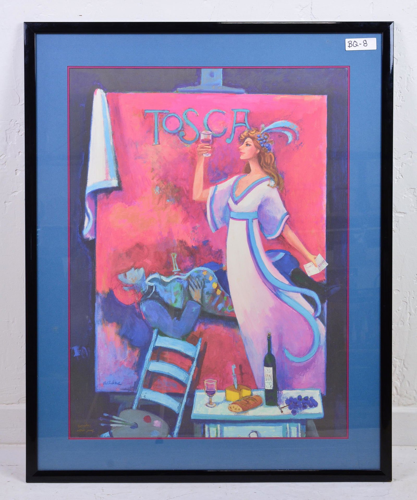 Signed Print Under Glass - David Adickes (1 of 2)