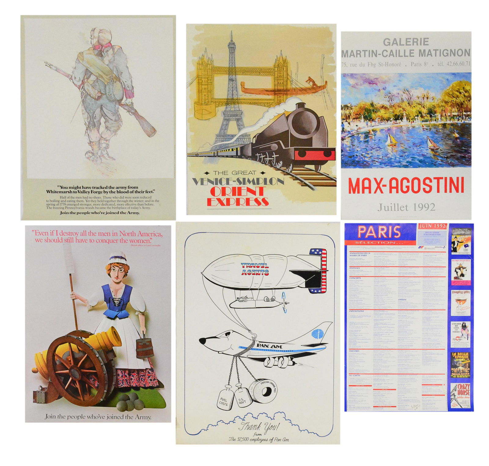 Collection of 6 Vintage Travel Posters (1 of 5)