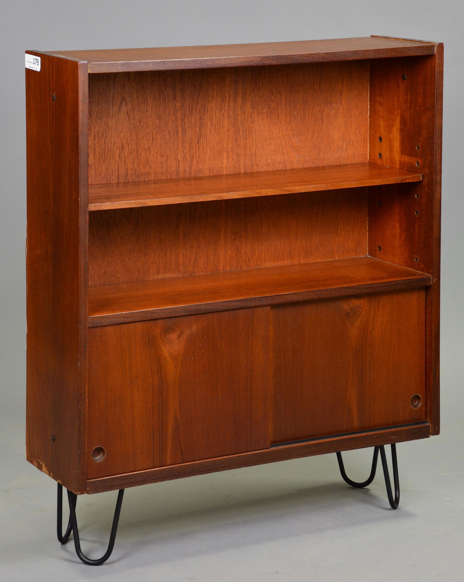 Mid Century Modern  Bookcase on Hair Pin Legs (1 of 3)