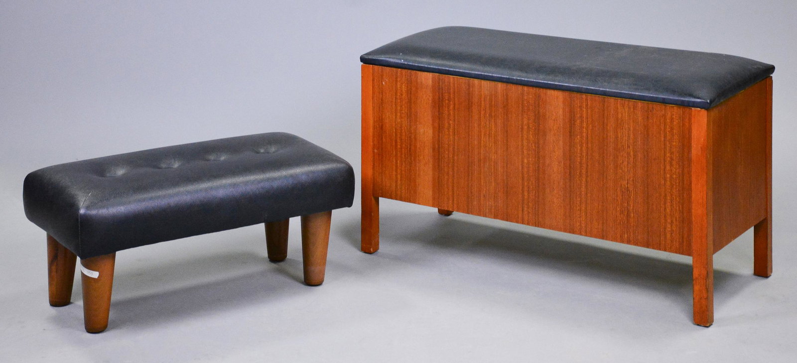 Mid Century Lift Top Blanket Box & Stool (1 of 4)