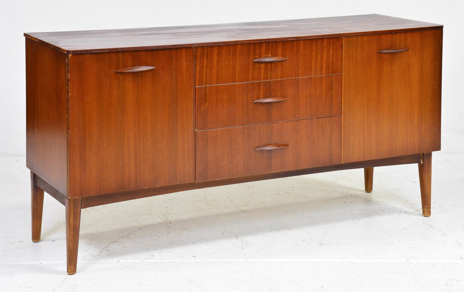 Mid Century Modern Sideboard - Legate Furniture: Danish Modern Style Credenza from England - 30 in tall x 60 x 18