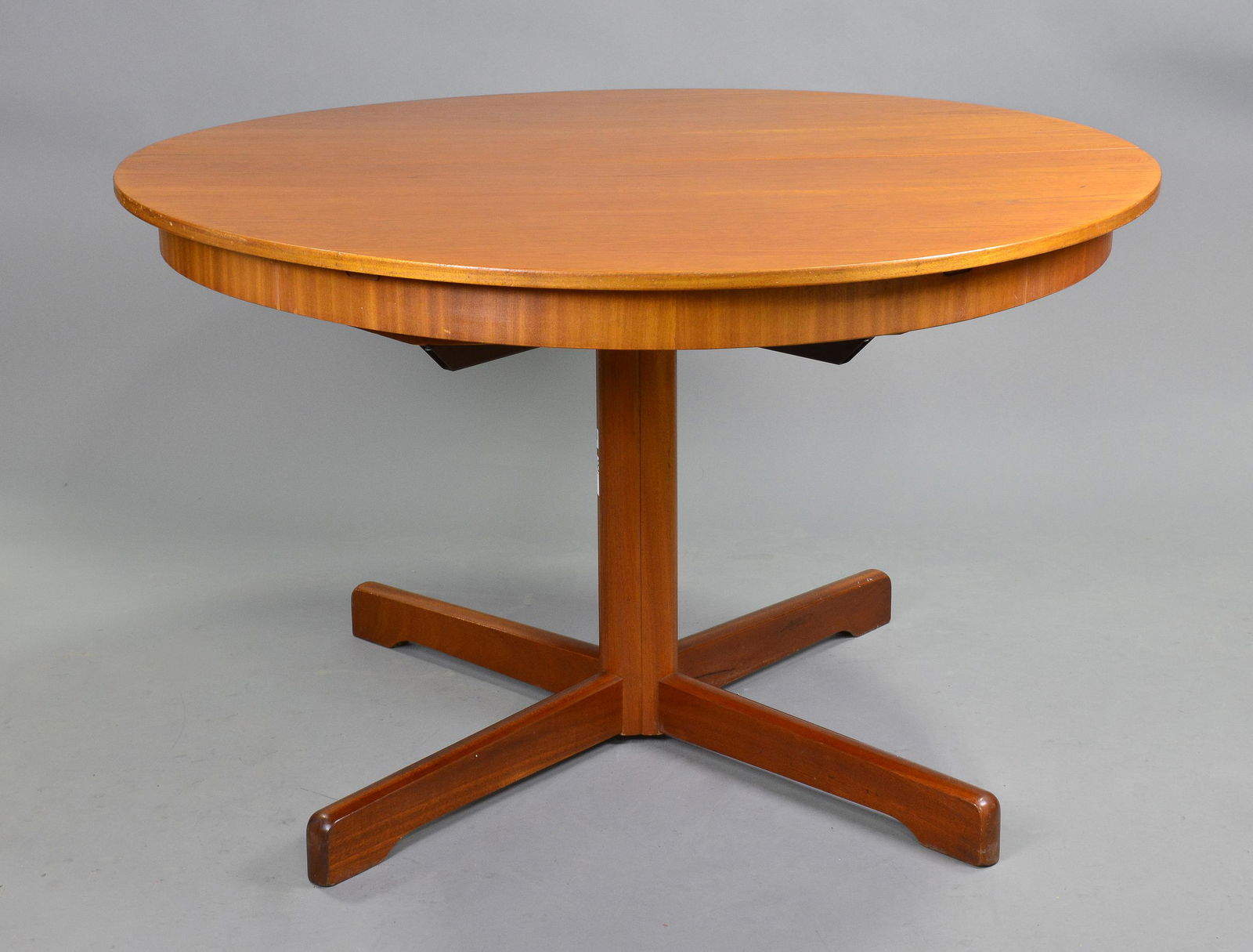 Round Mid Century Dining Table - Pop Up Leaf (1 of 5)