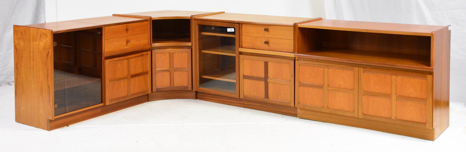 4 pc Mid Century Record / Media Cabinet (1 of 6)