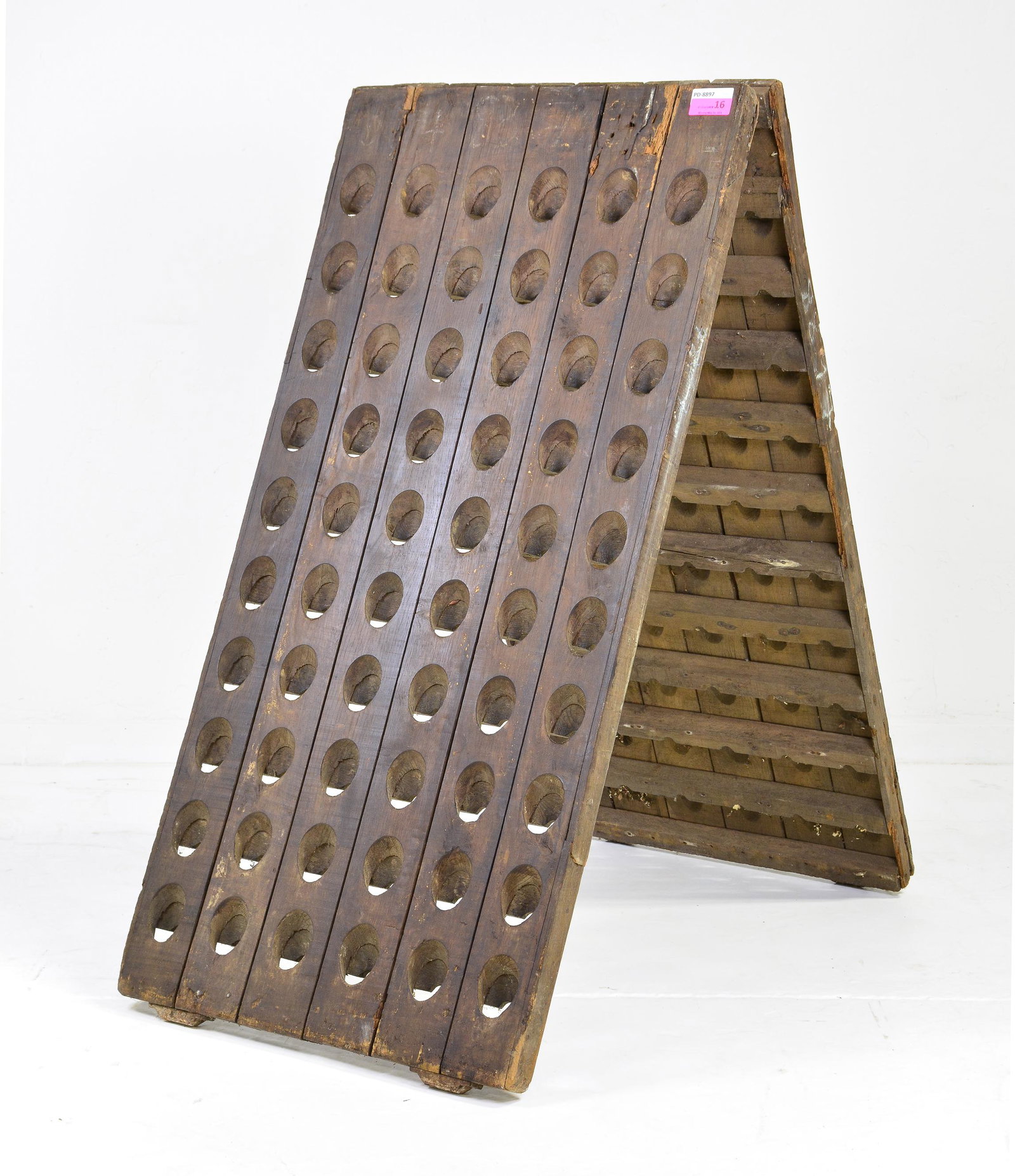 French Oak Double Sided Bottle Rack (1 of 6)