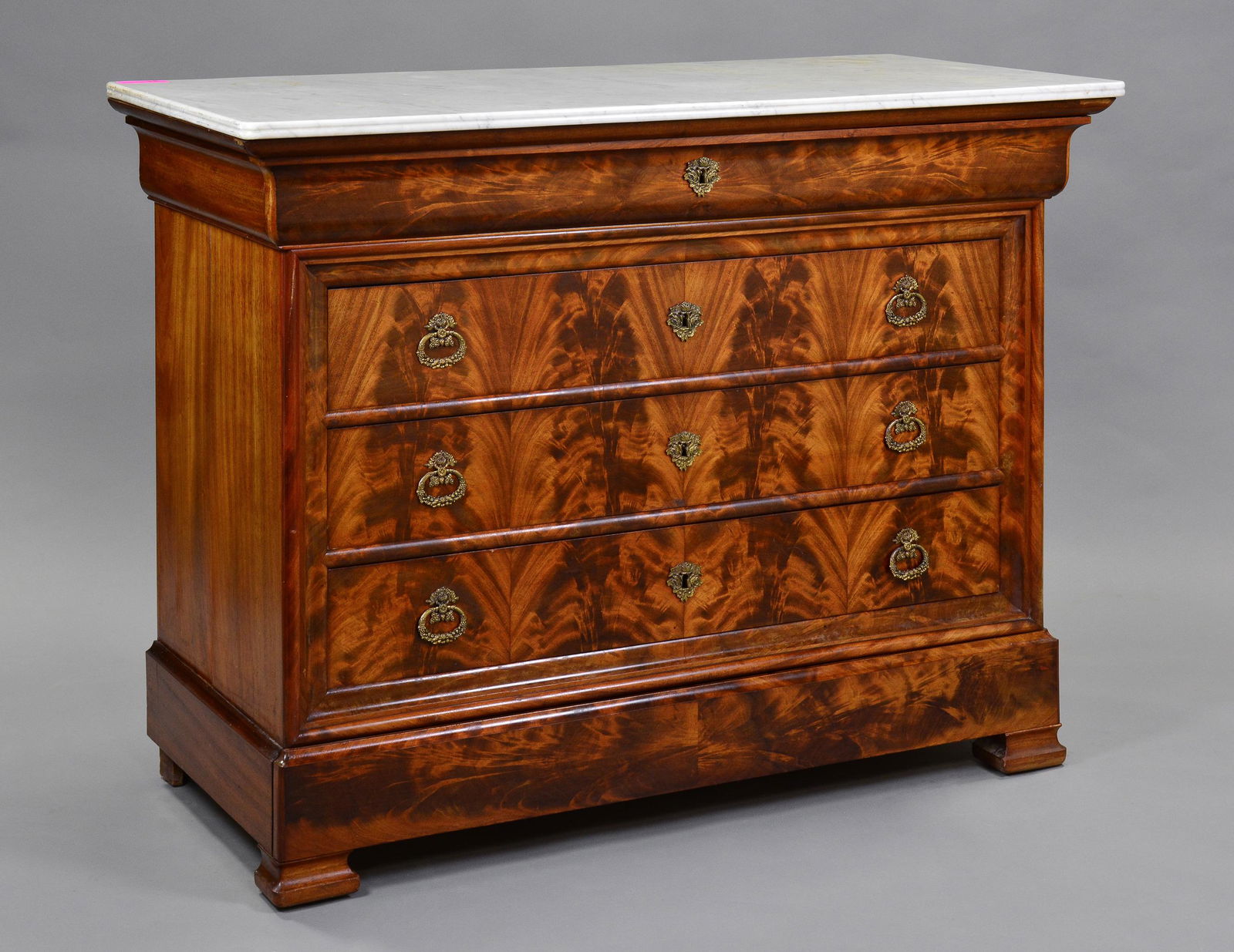 Louis Philippe Style Marble Top Chest / Commode (1 of 11)