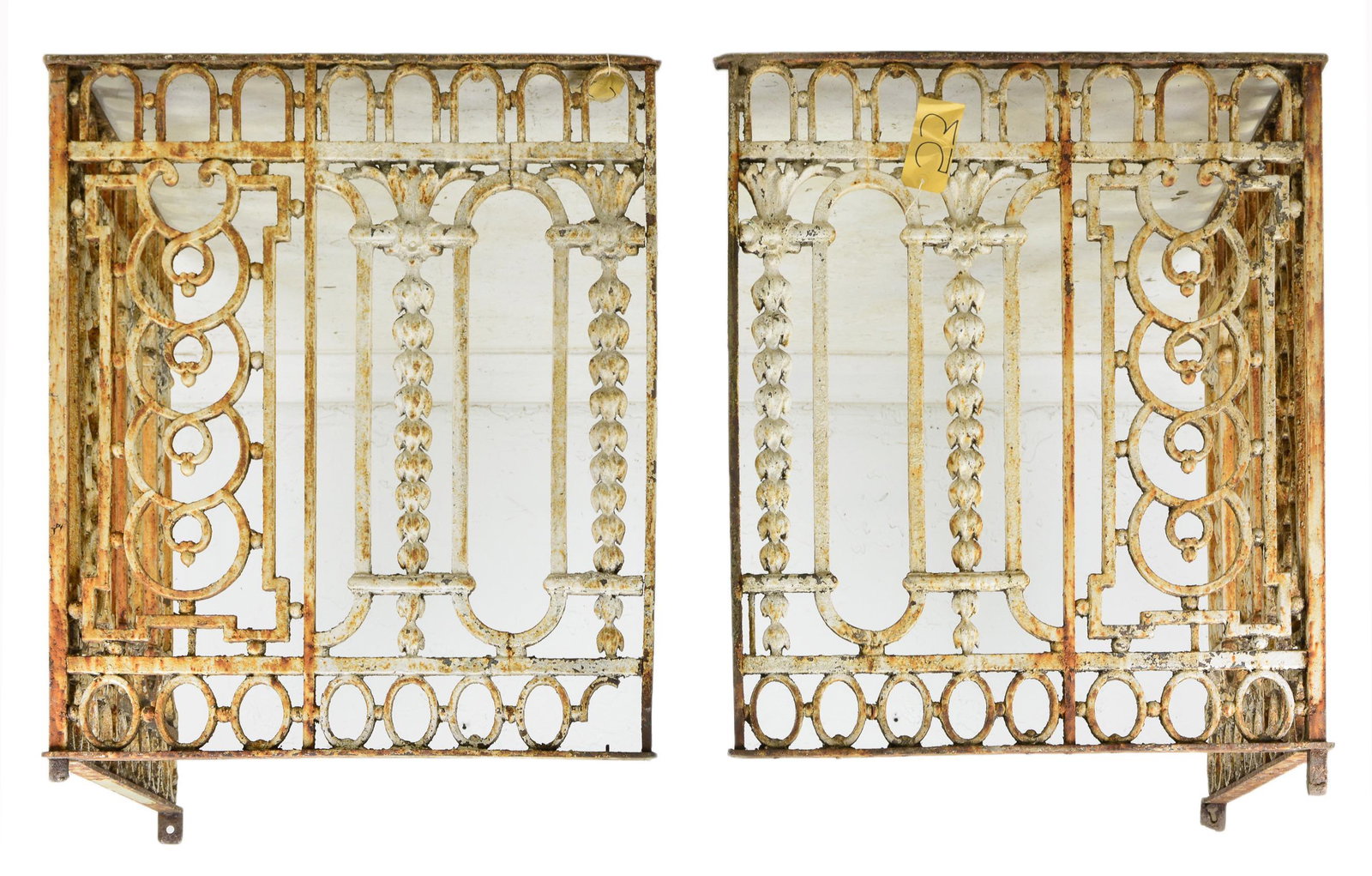 Pair Painted Iron Gates / Railing (1 of 5)