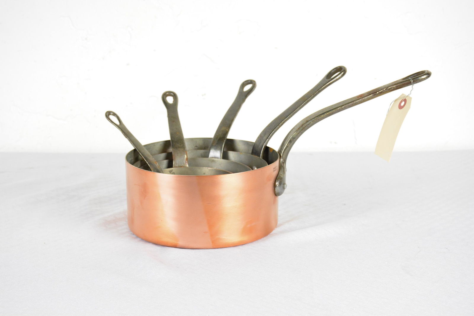 Set of 5 French Copper Sauce Pans #2 (1 of 4)