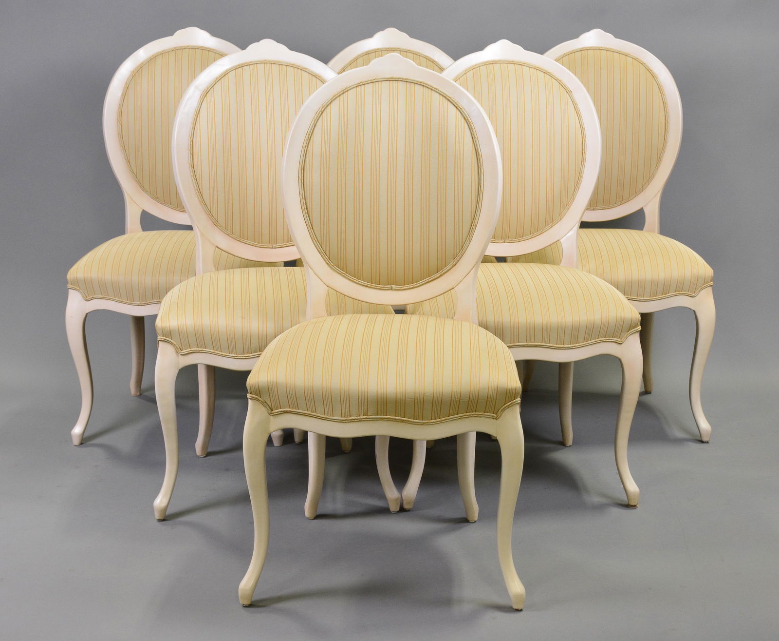 Set Of 6 Painted Dining Chairs (1 of 4)