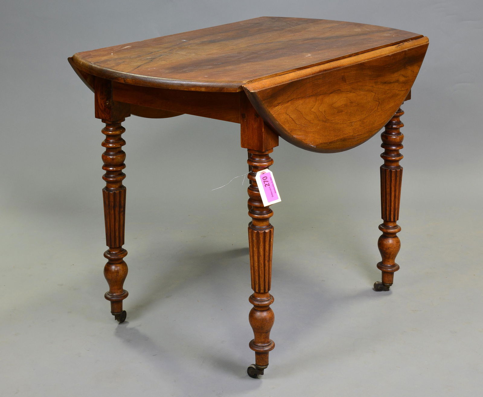 Louis Philippe Style Walnut Drop Leaf Table (1 of 1)
