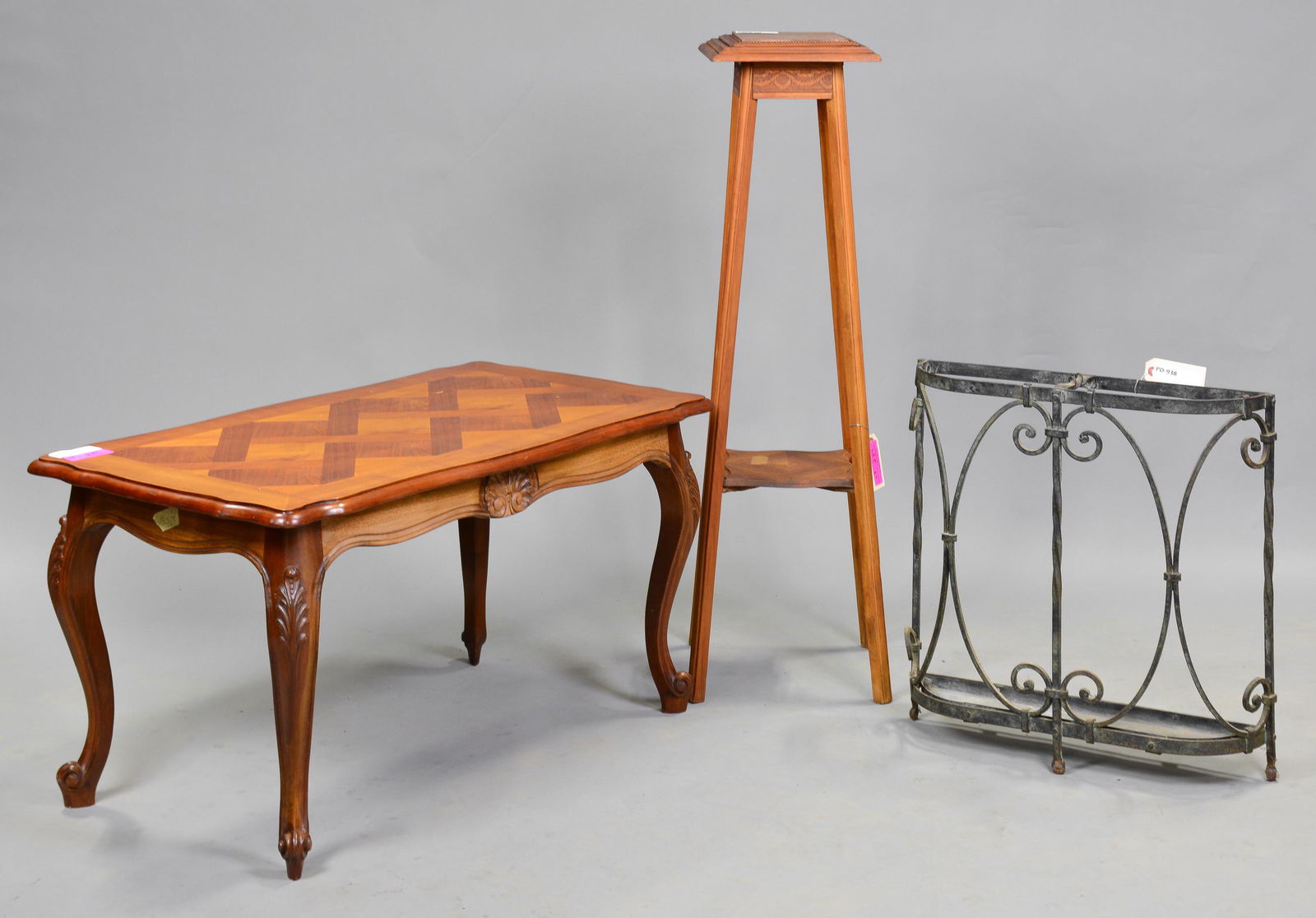 French Coffet Table, Pedestal & Stick Stand (1 of 5)