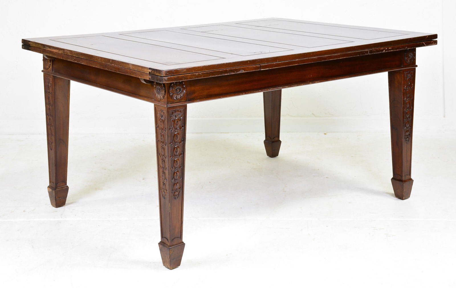 English Draw Leaf Mahogany Table (1 of 7)