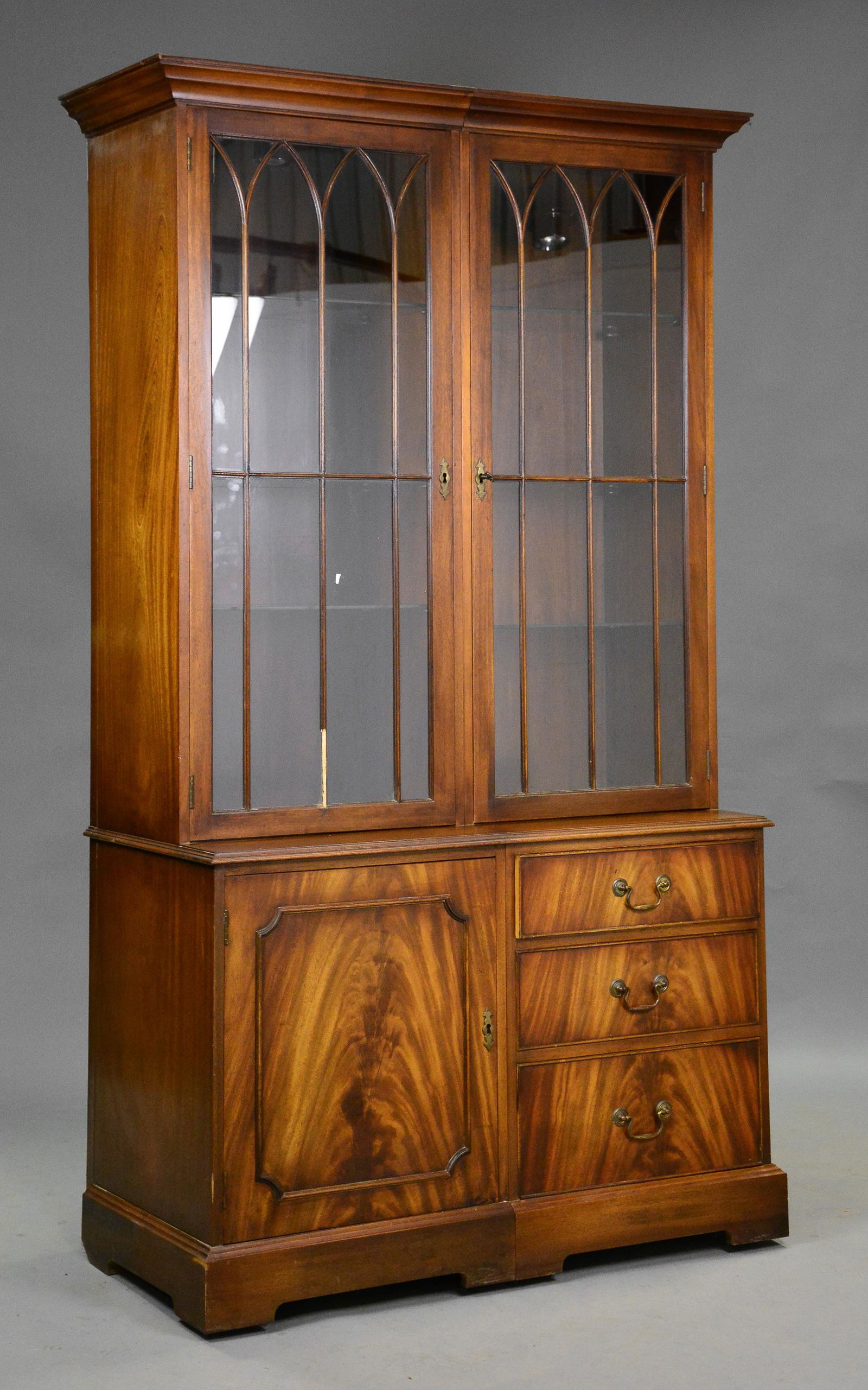 English Oak Bookcase / Cupboard (1 of 6)