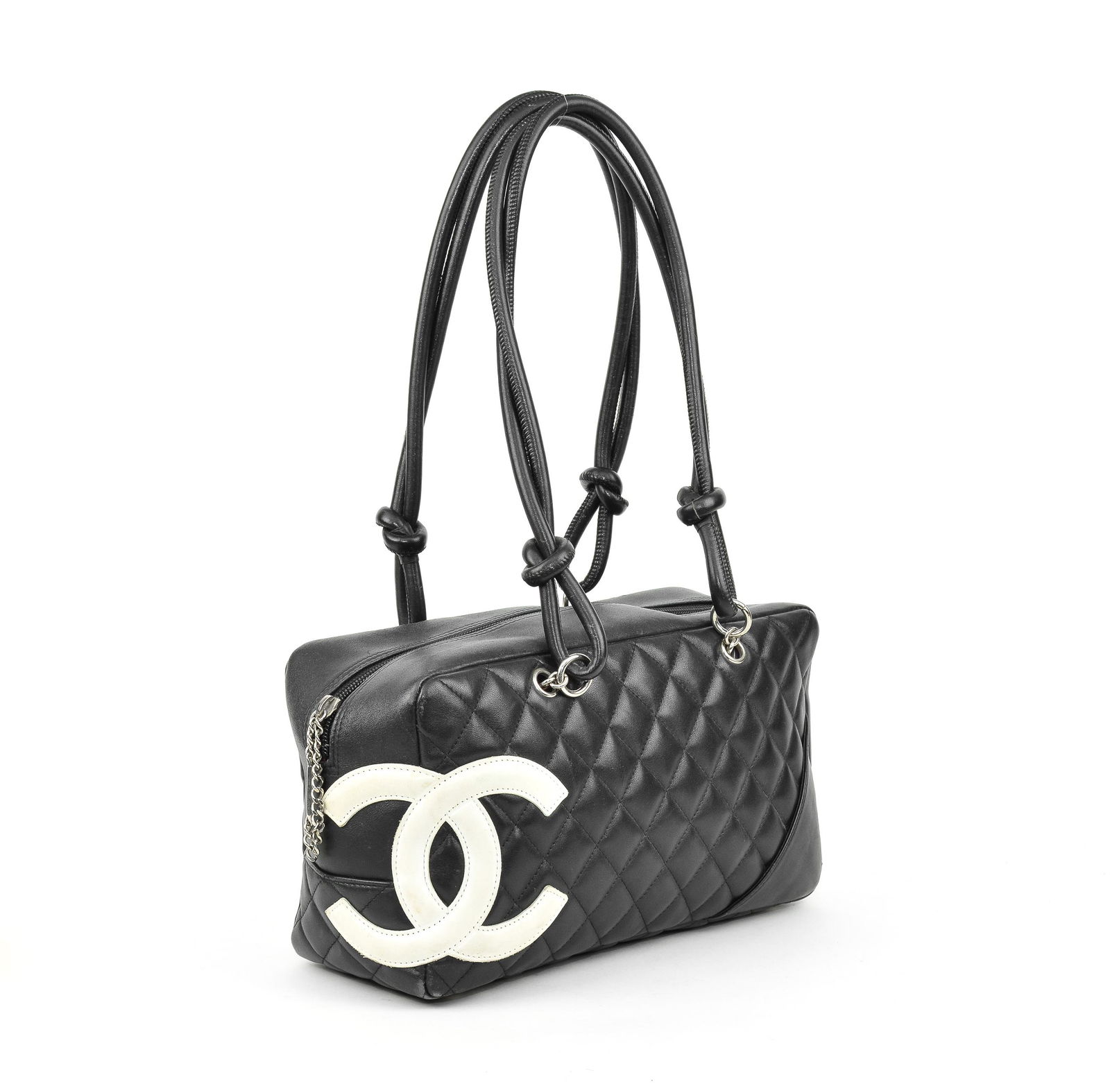 Chanel Cambon Ligne Boston in Leather Quilted Canvas (1 of 5)