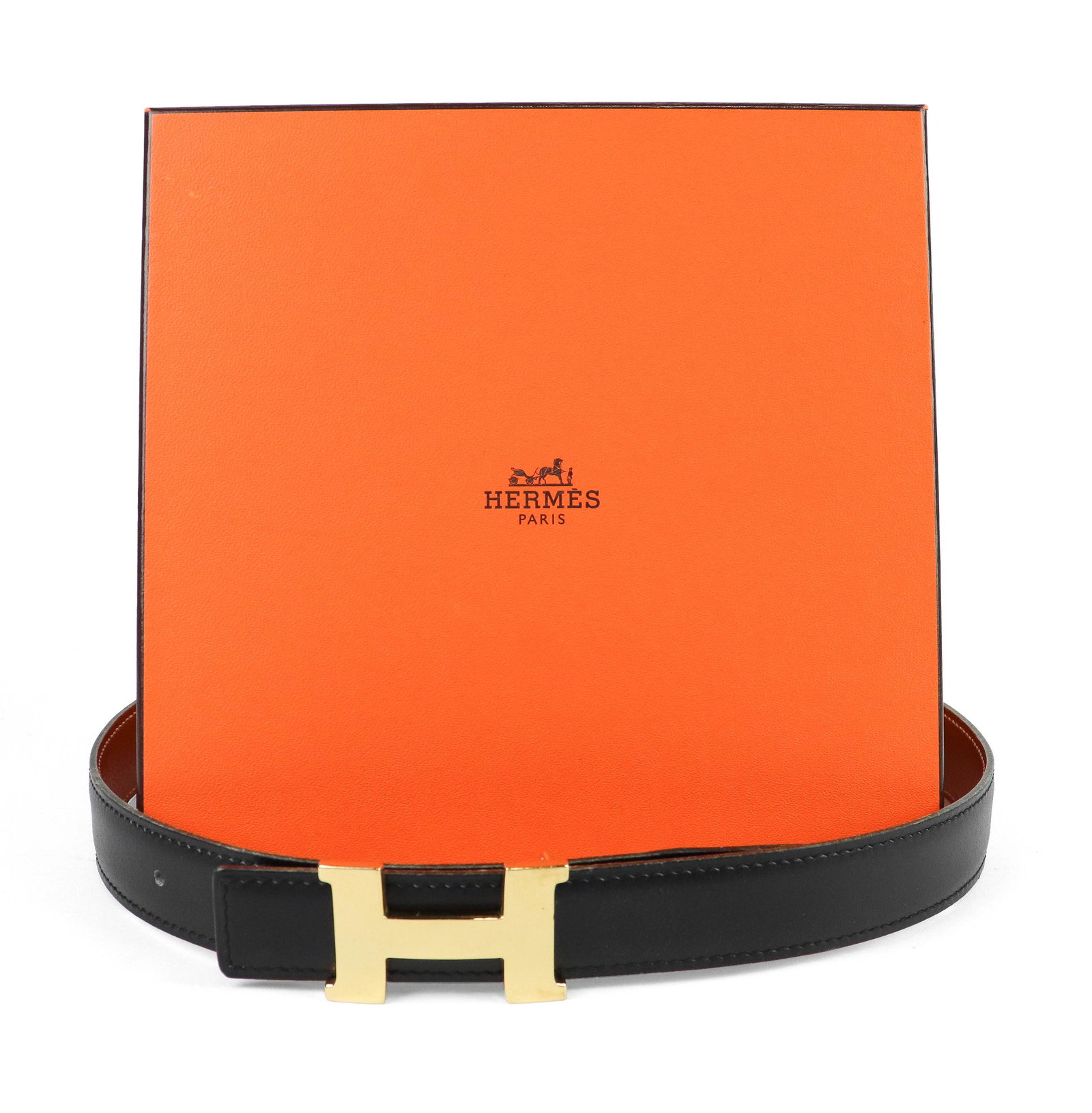 Hermes H Belt in Epsom/Box Leather (1 of 7)