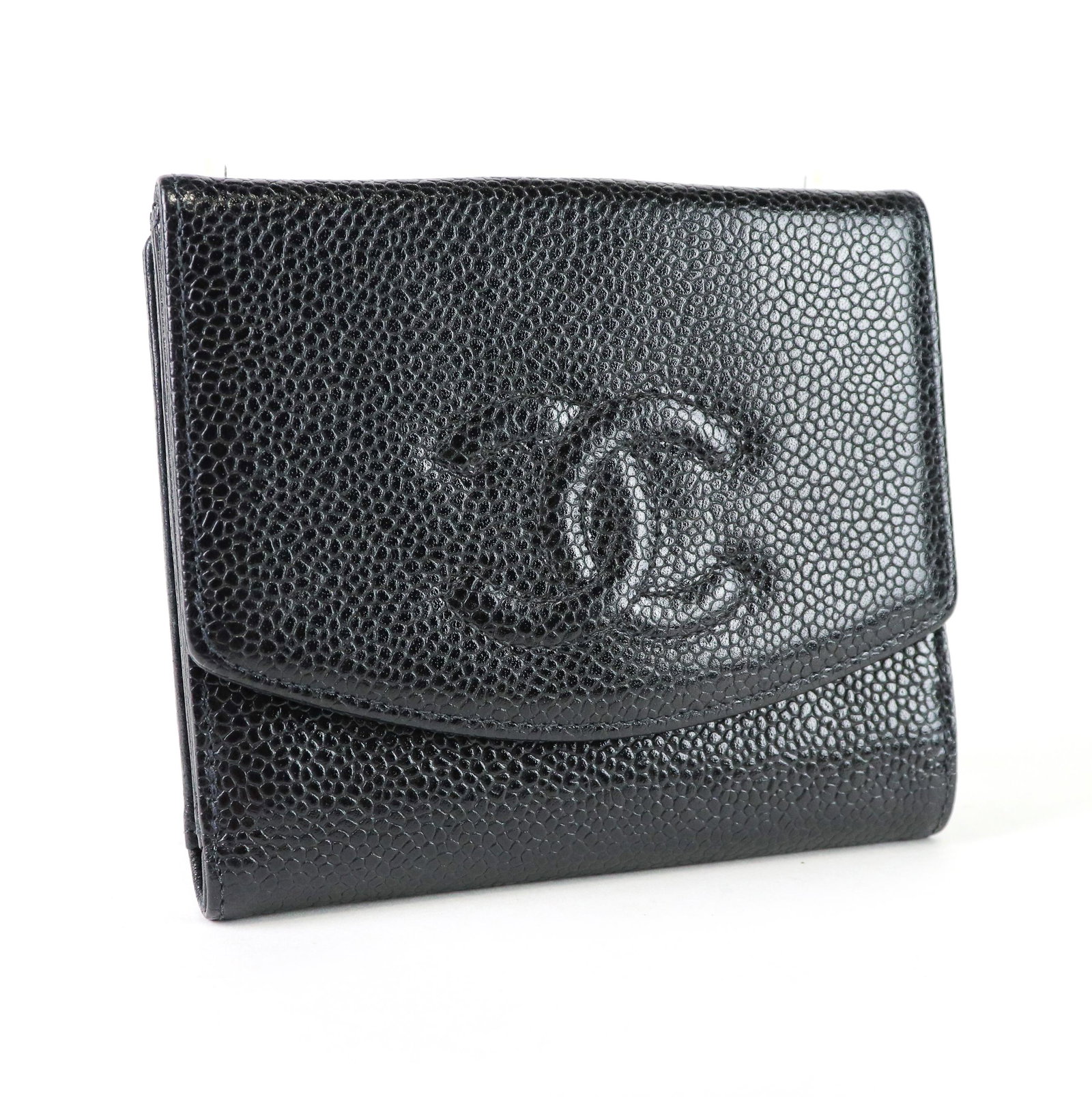 Chanel CC Compact Wallet in Caviar Leather (1 of 5)