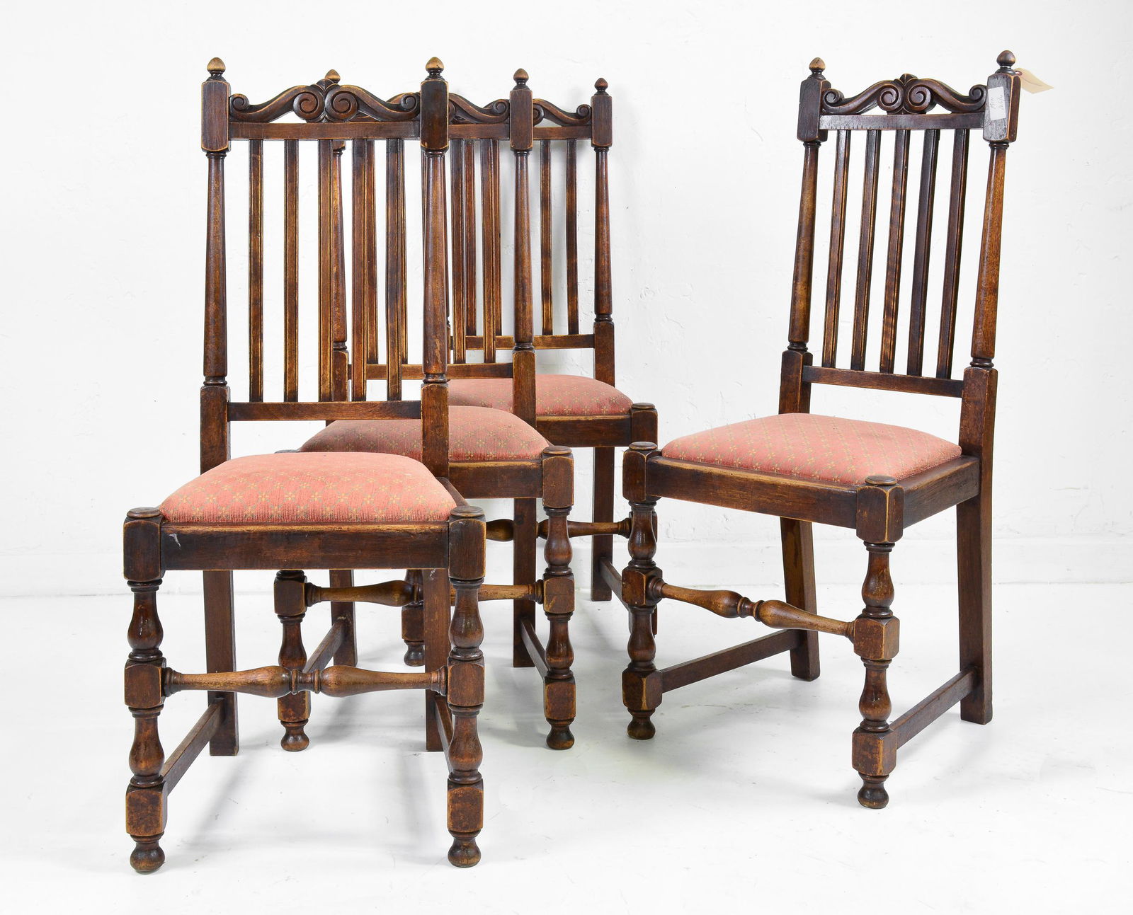 Set Of 4 English Oak Chairs (1 of 4)
