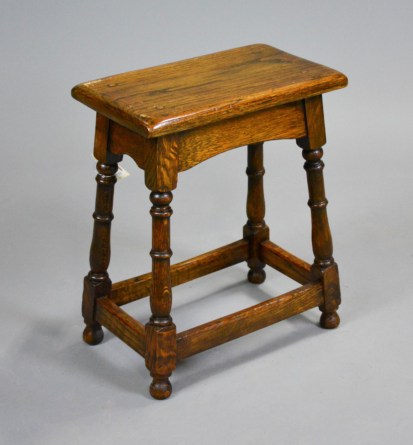 British Oak Joint Stool (1 of 3)