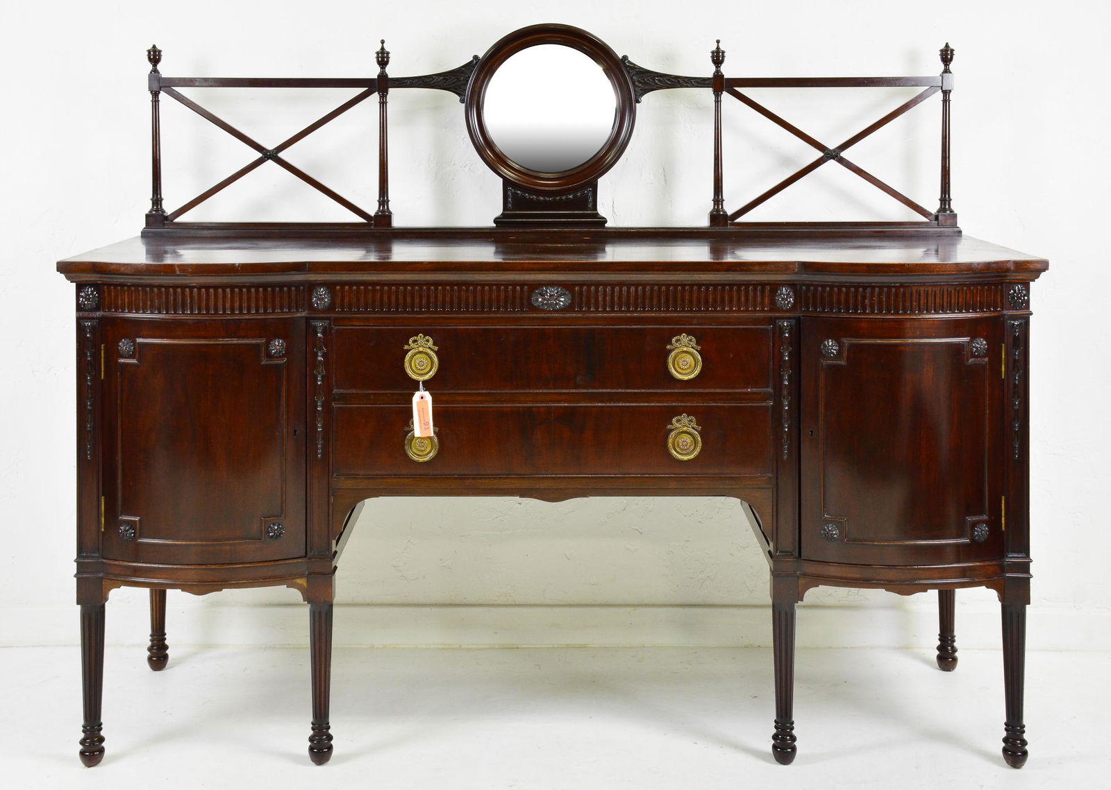 English Mahogany Server / Sideboard With Backsplash (1 of 8)