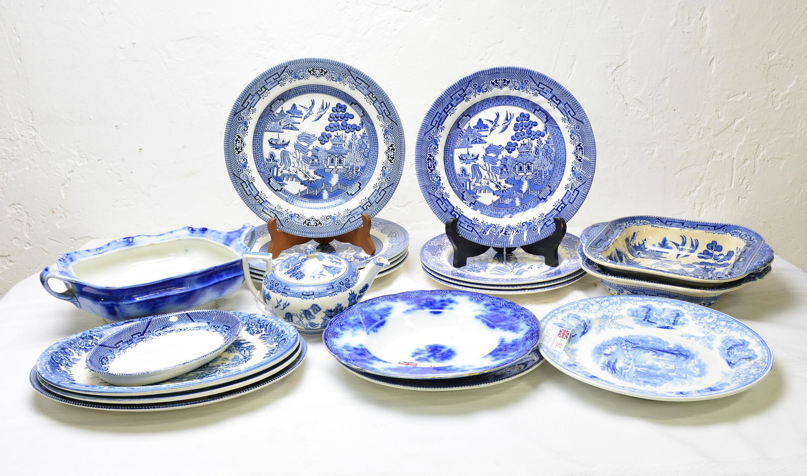 20pcs Assorted Blue & White / Flo Blue China (1 of 5)