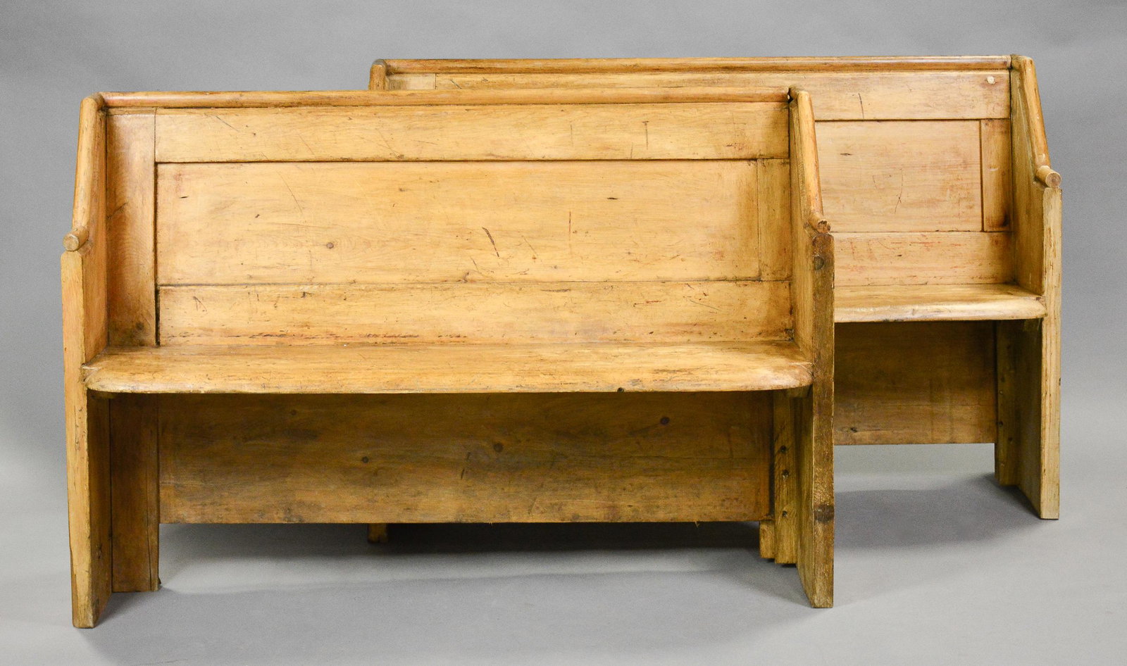 2 British Pine Church Pews / Benches (1 of 3)