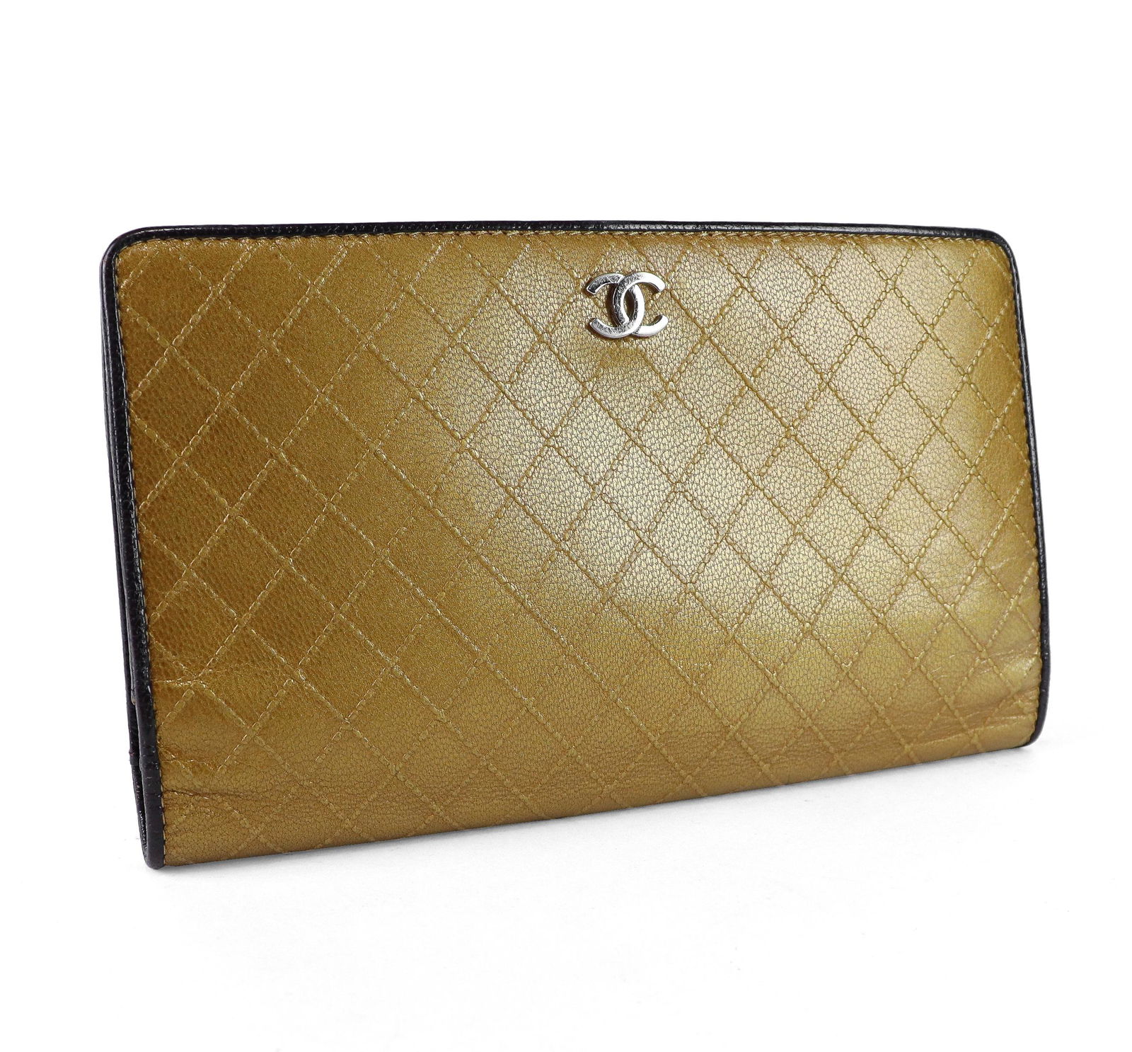 Chanel CC Long Bifold Wallet in Quilted Leather (1 of 4)