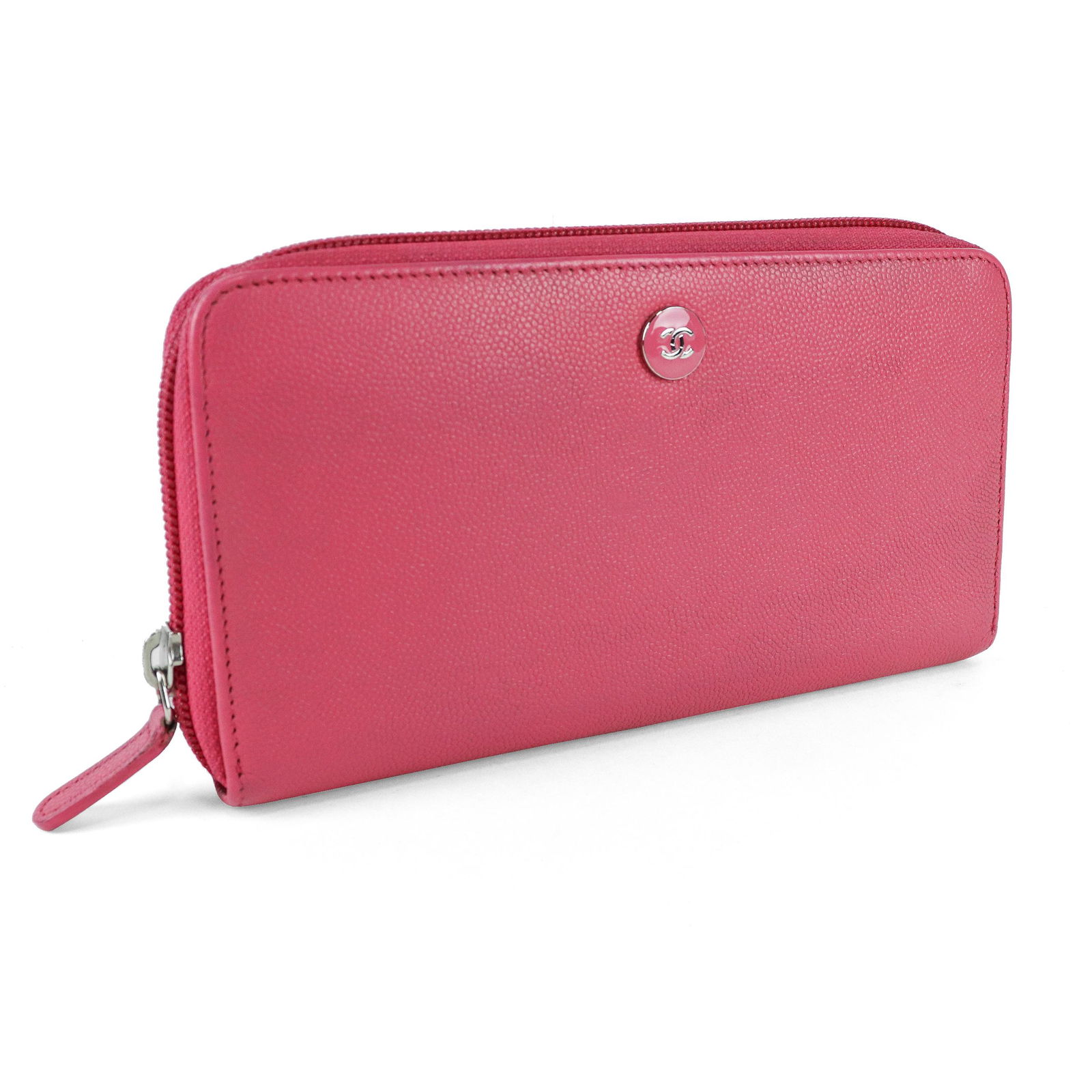 Chanel Long Zip Around CC button in Caviar Leather (1 of 5)