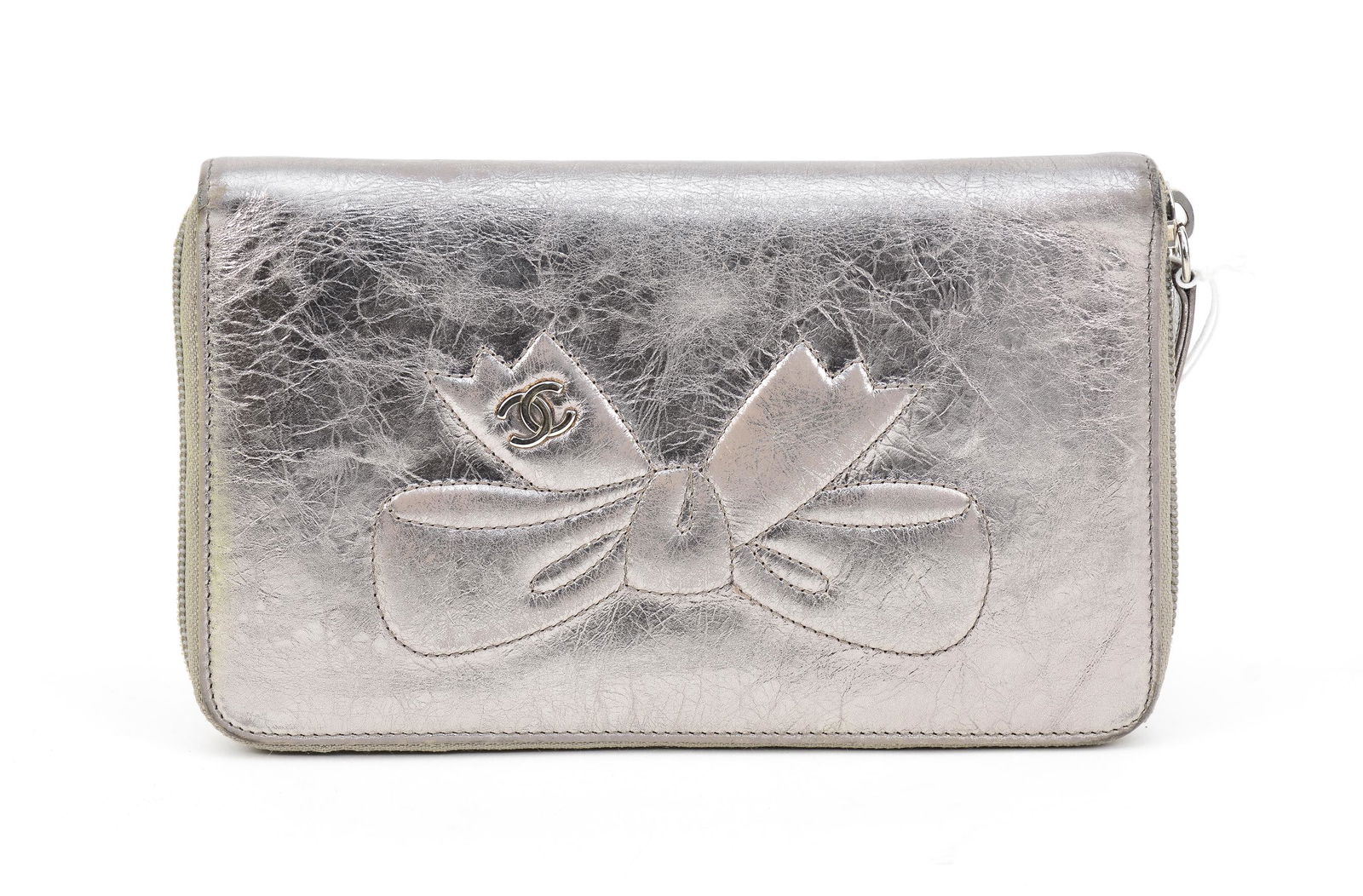 Chanel Ribbon Organizer Wallet in  Embossed  Leather (1 of 4)