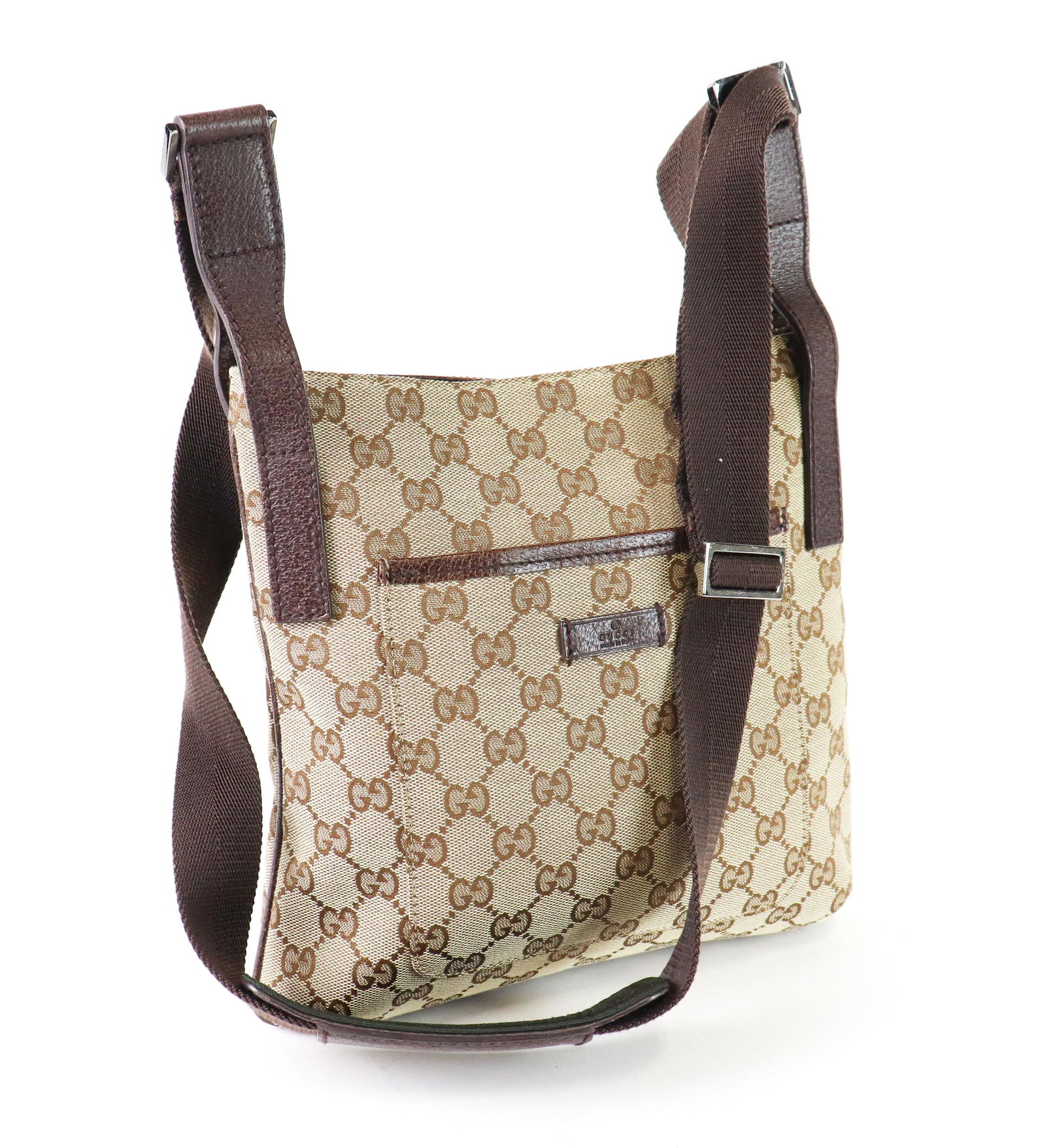 Gucci Messenger Crossbody in  Brown  Monogram Canvas (1 of 4)