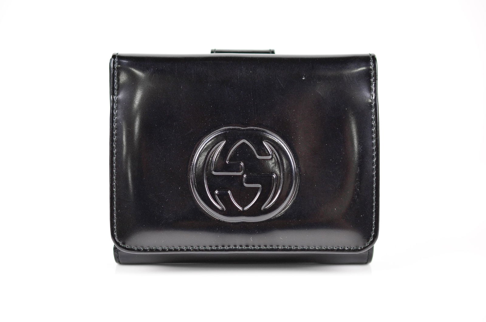 Gucci Vintage Trifold Compact Wallet  -  Patent Leather (1 of 5)