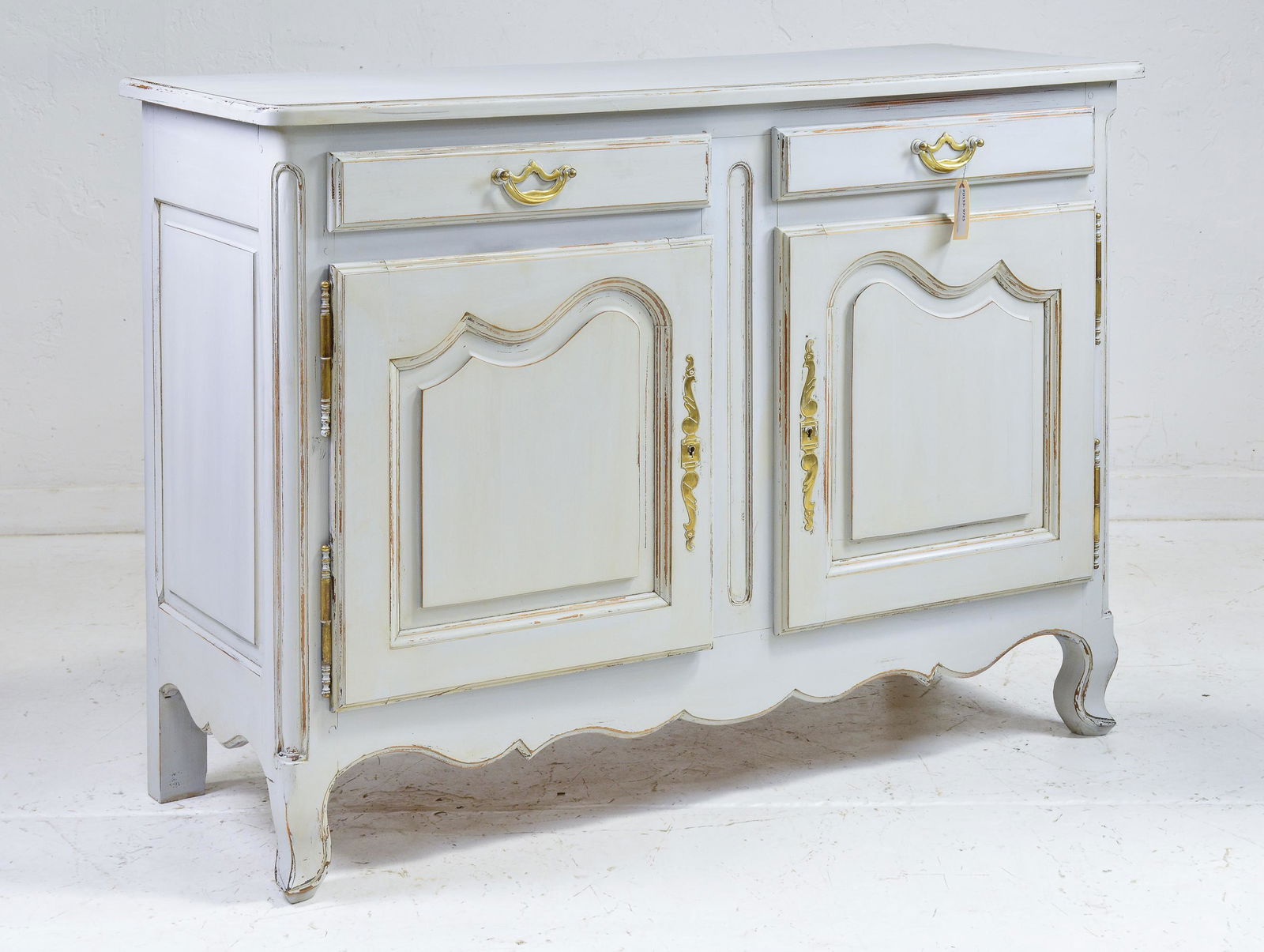 Louis XV Style Painted 2 Drawer 2 Door Server (1 of 5)