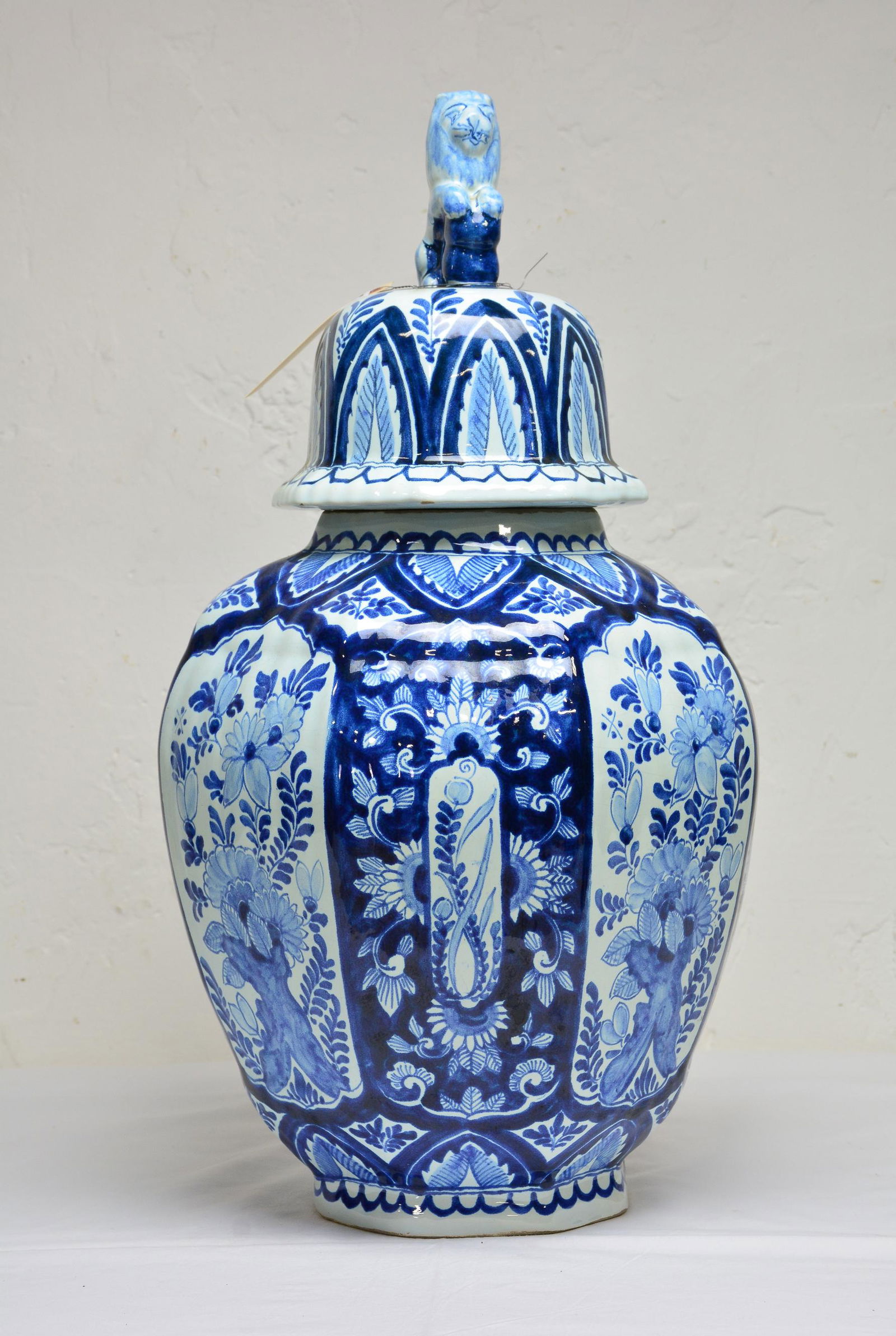 Large Delft Vase / Urn With Lid (1 of 3)