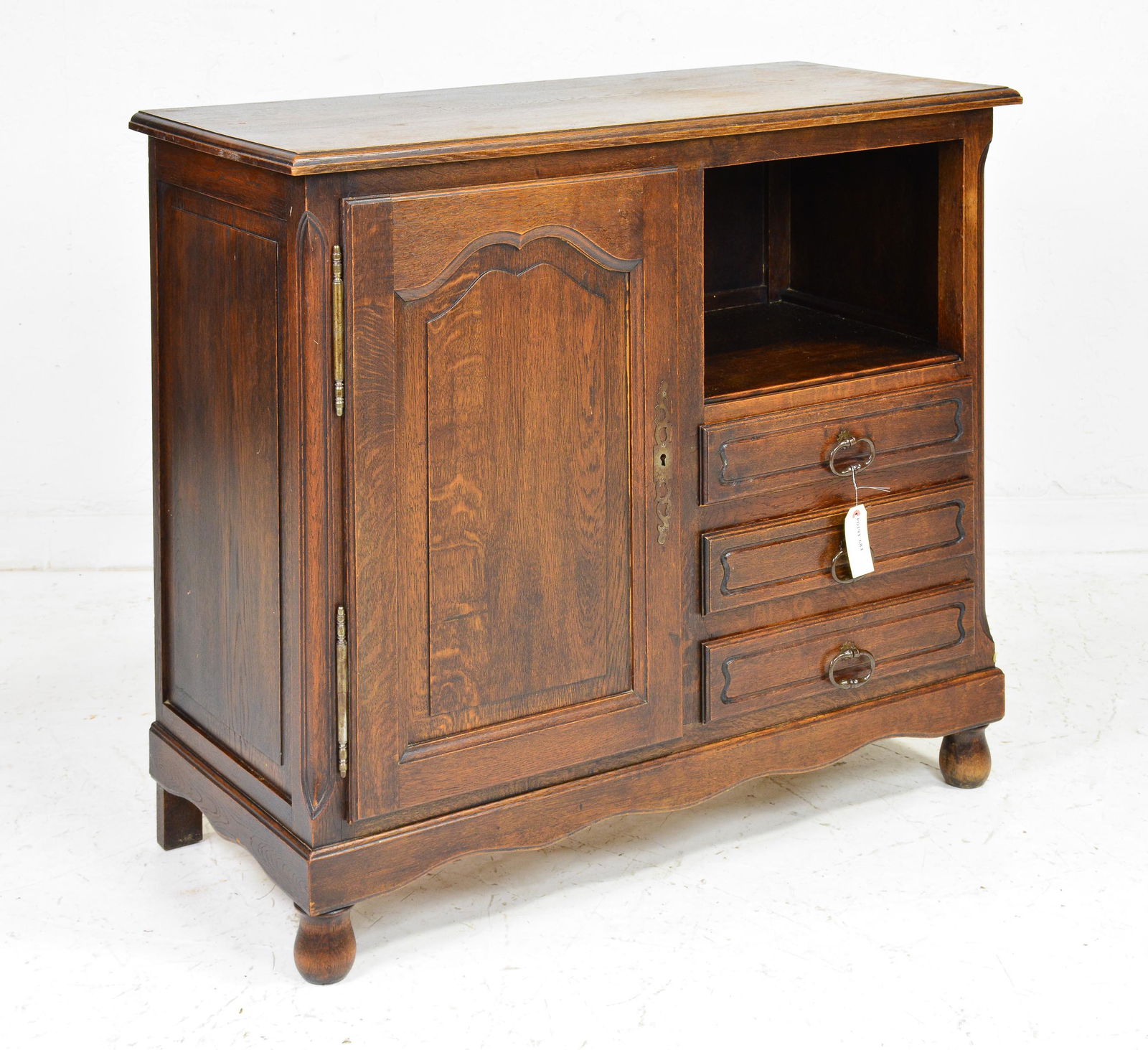Louis XV Style Oak Hall Cabinet (1 of 3)