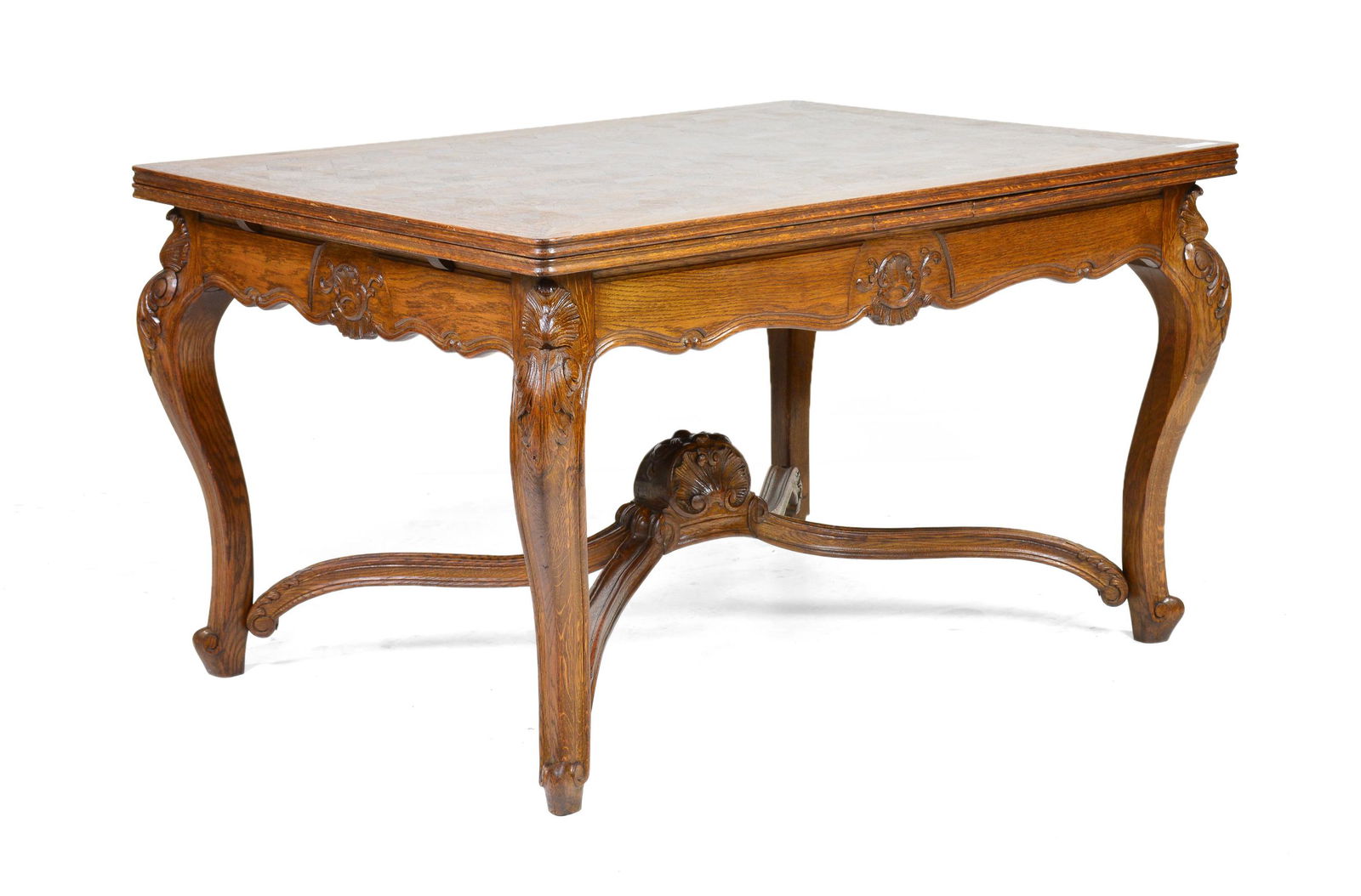 Carved Country French Draw Leaf Table (1 of 5)