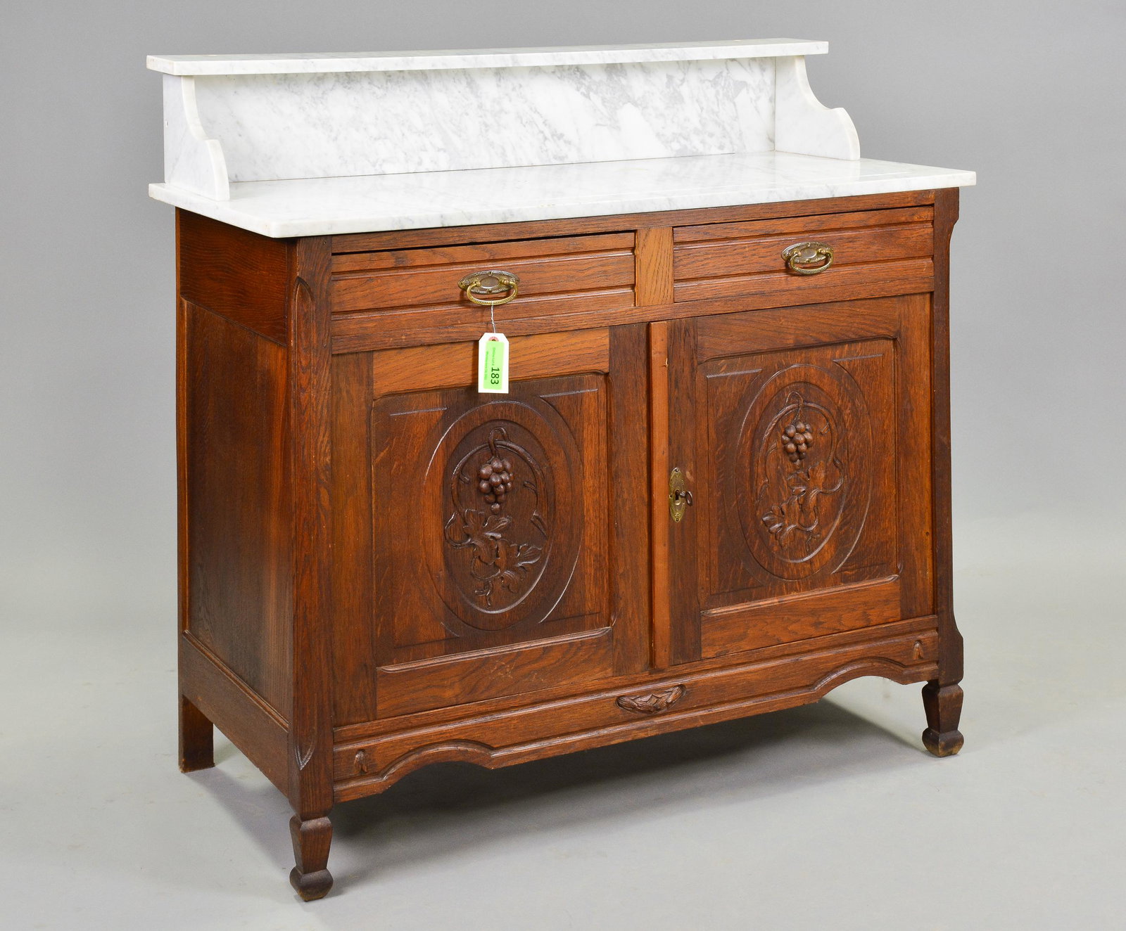 French Marble Top Wash Stand / Cabinet (1 of 3)