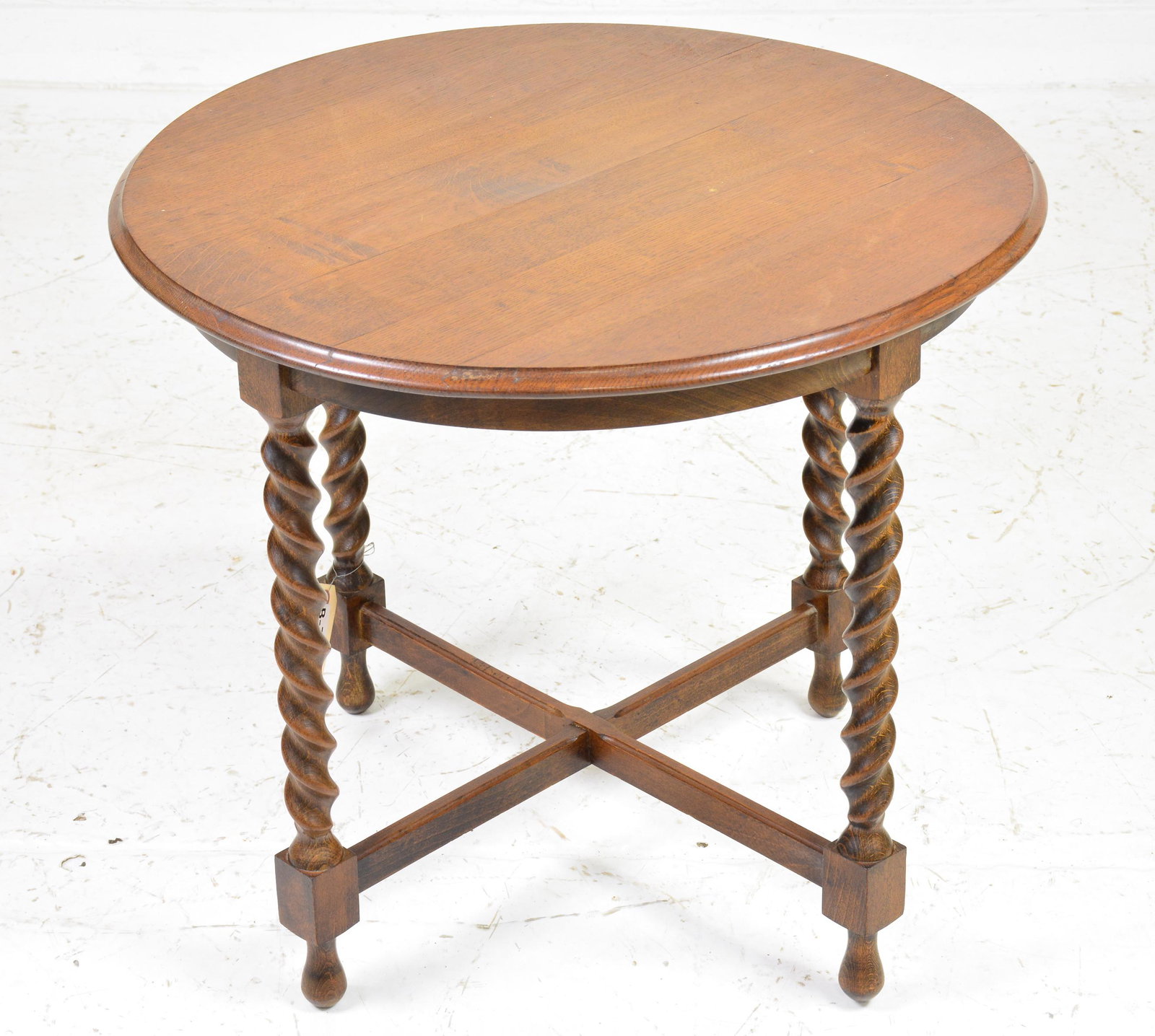 Round Barley Twist Occasional Table #1: Round Barley Twist Occasional Table - 21 in tall x 24 inch diameter