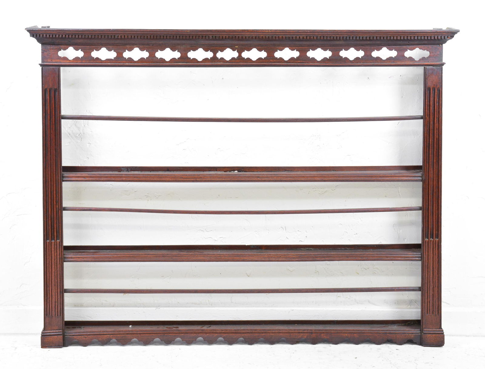 Georgian Oak Plate Rack: Georgian Oak Plate Rack - 42 in tall x 56 x 6