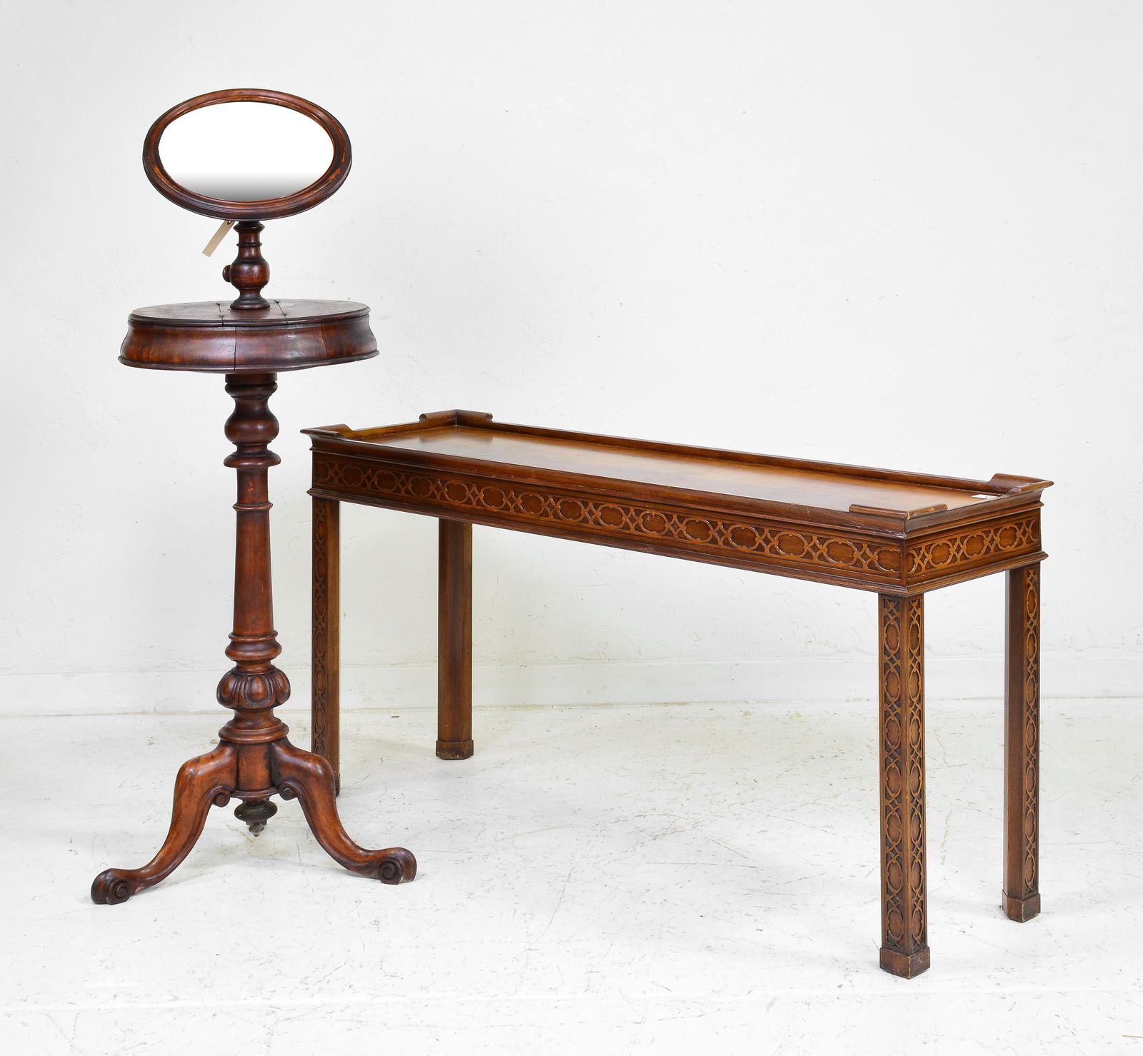 Gentlemans Valet / Shaving Mirror & Sofa Table (1 of 7)