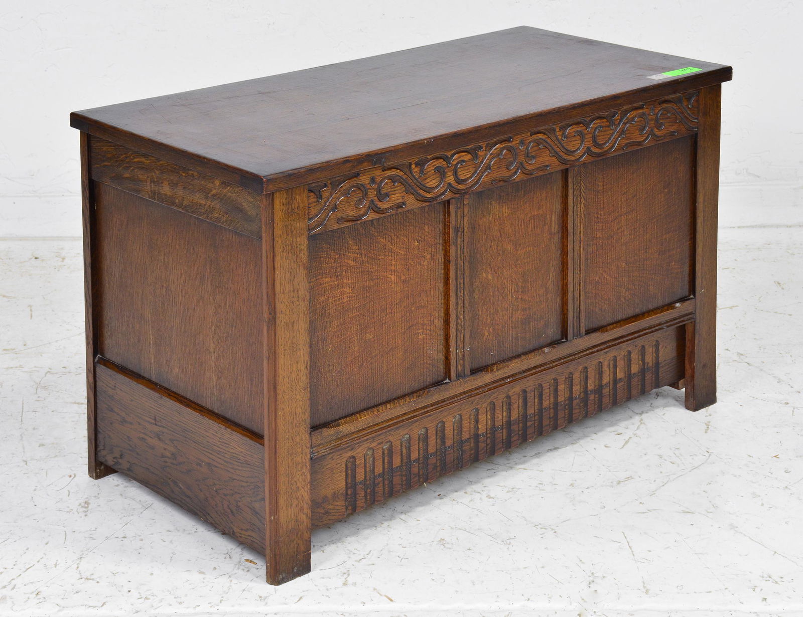 English Oak Trunk / Blanket Chest (1 of 4)