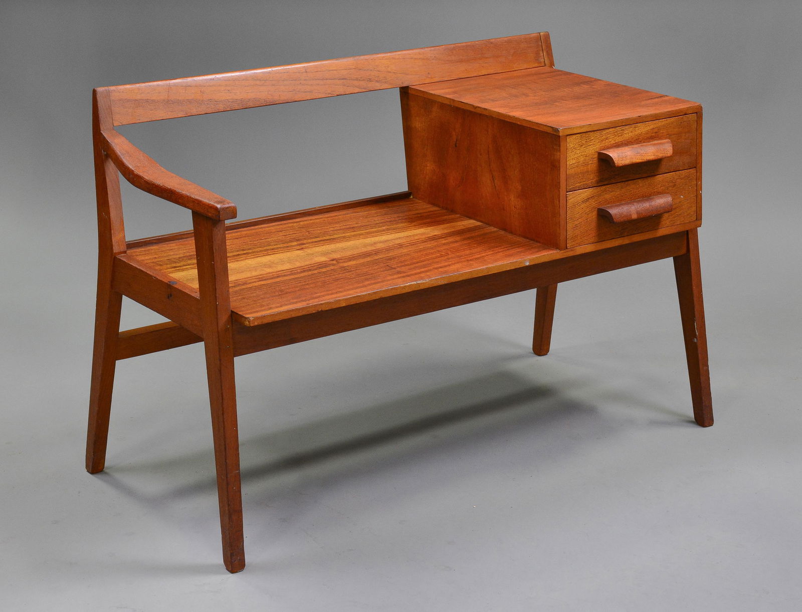 Mid Century Modern Telephone Bench (1 of 3)