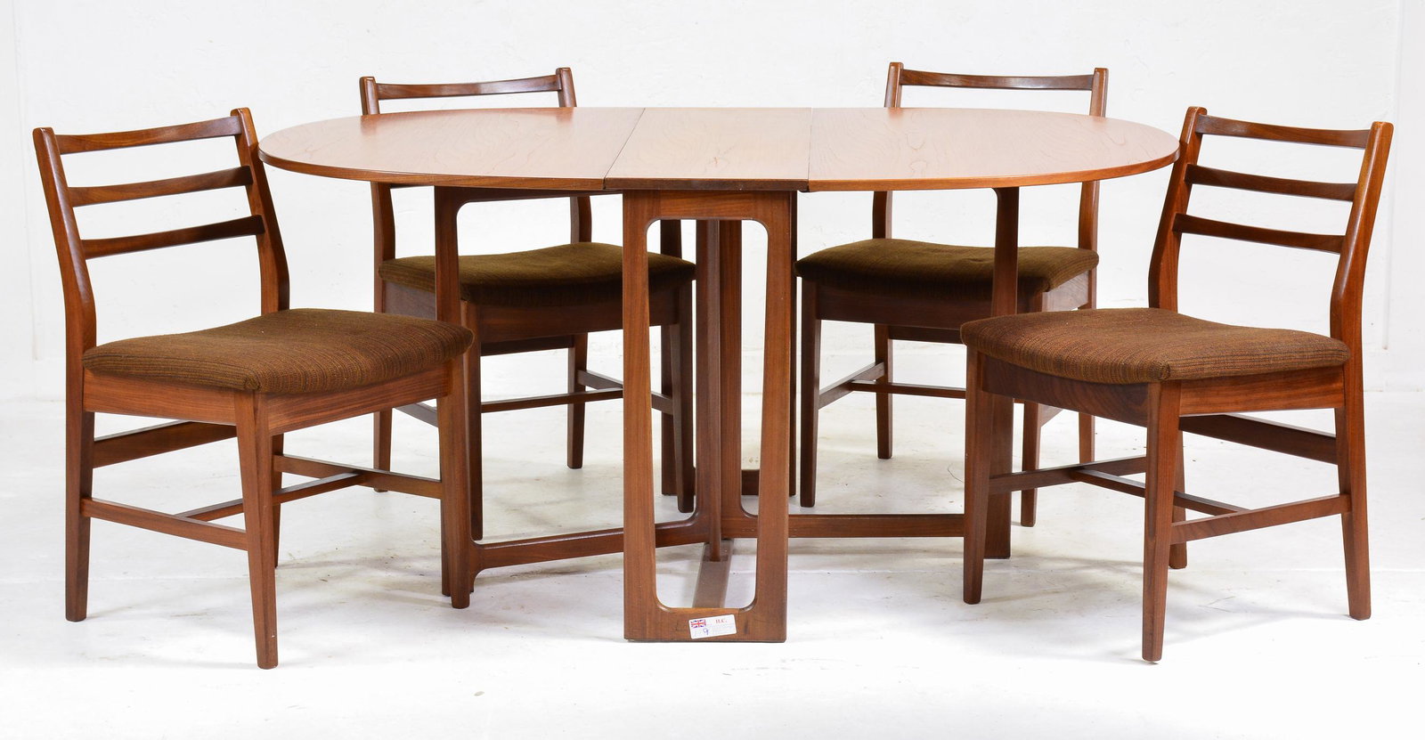 Mid Century Drop Leaf Dining Table & 4 Chairs (1 of 3)