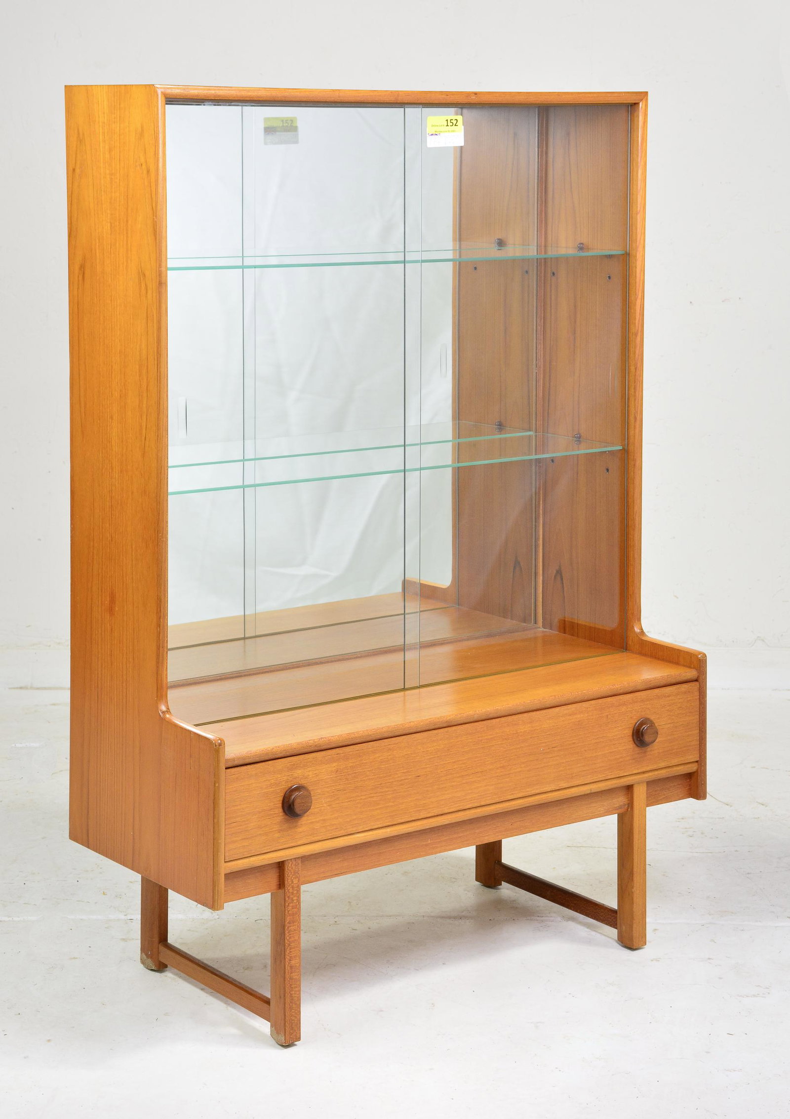 Mid Century Modern Display Cabinet with Mirror Back (1 of 3)