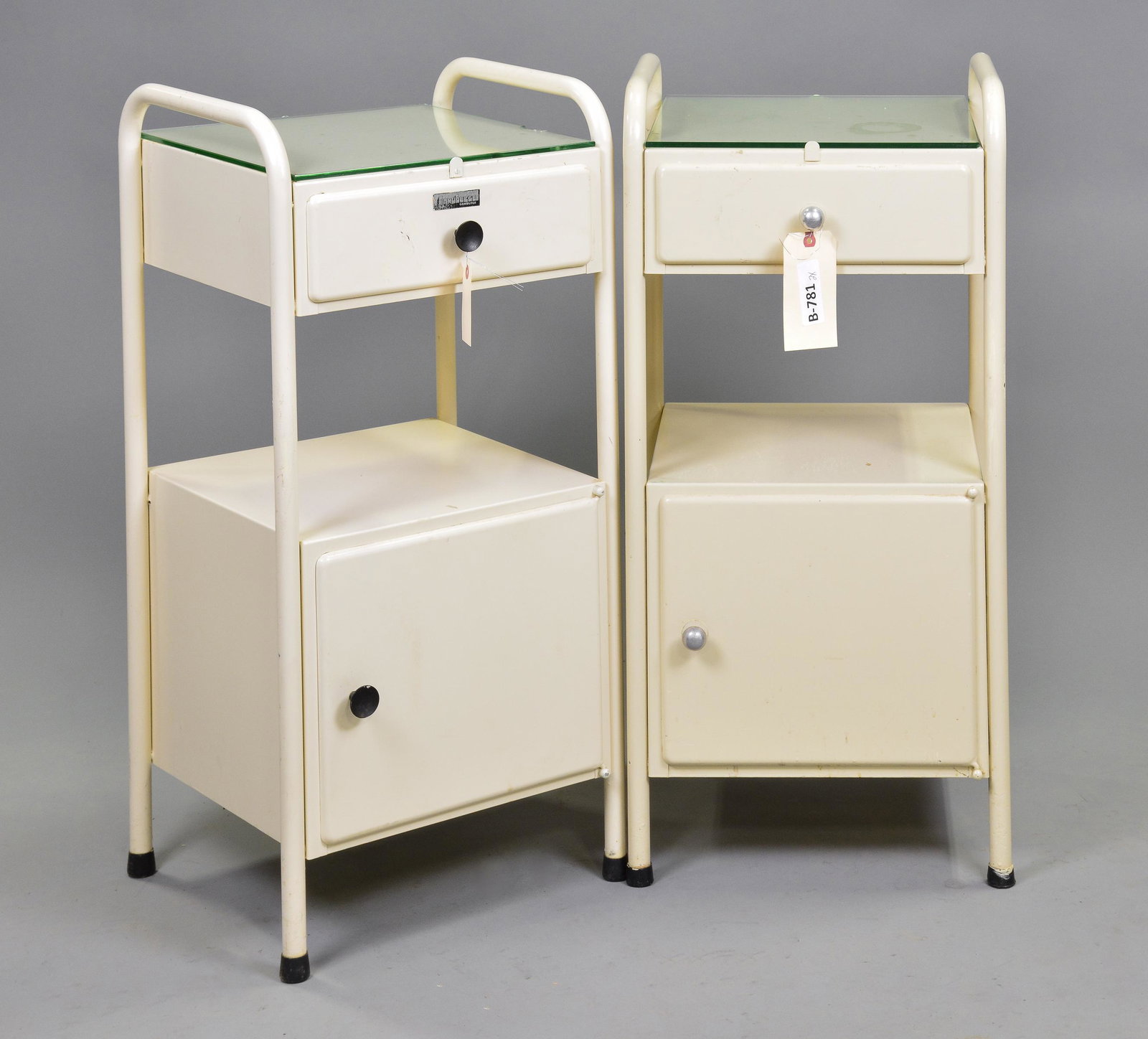 Pair of Industrial Side Tables / Night Stands (1 of 3)